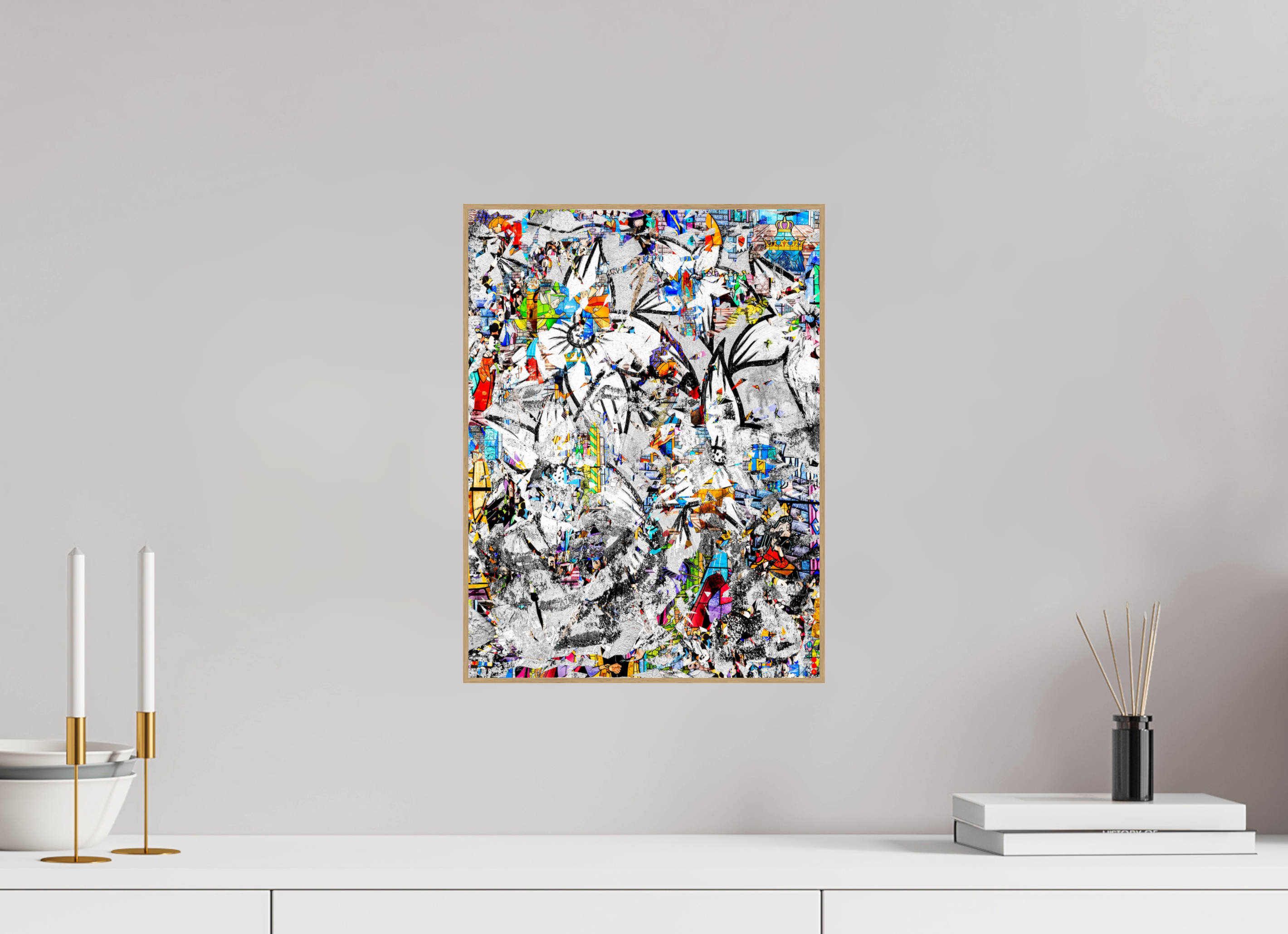 30 x 40 cm, Foto in ArtBox aus Massivholz Eiche natur RED³ SCSI Miraaj III