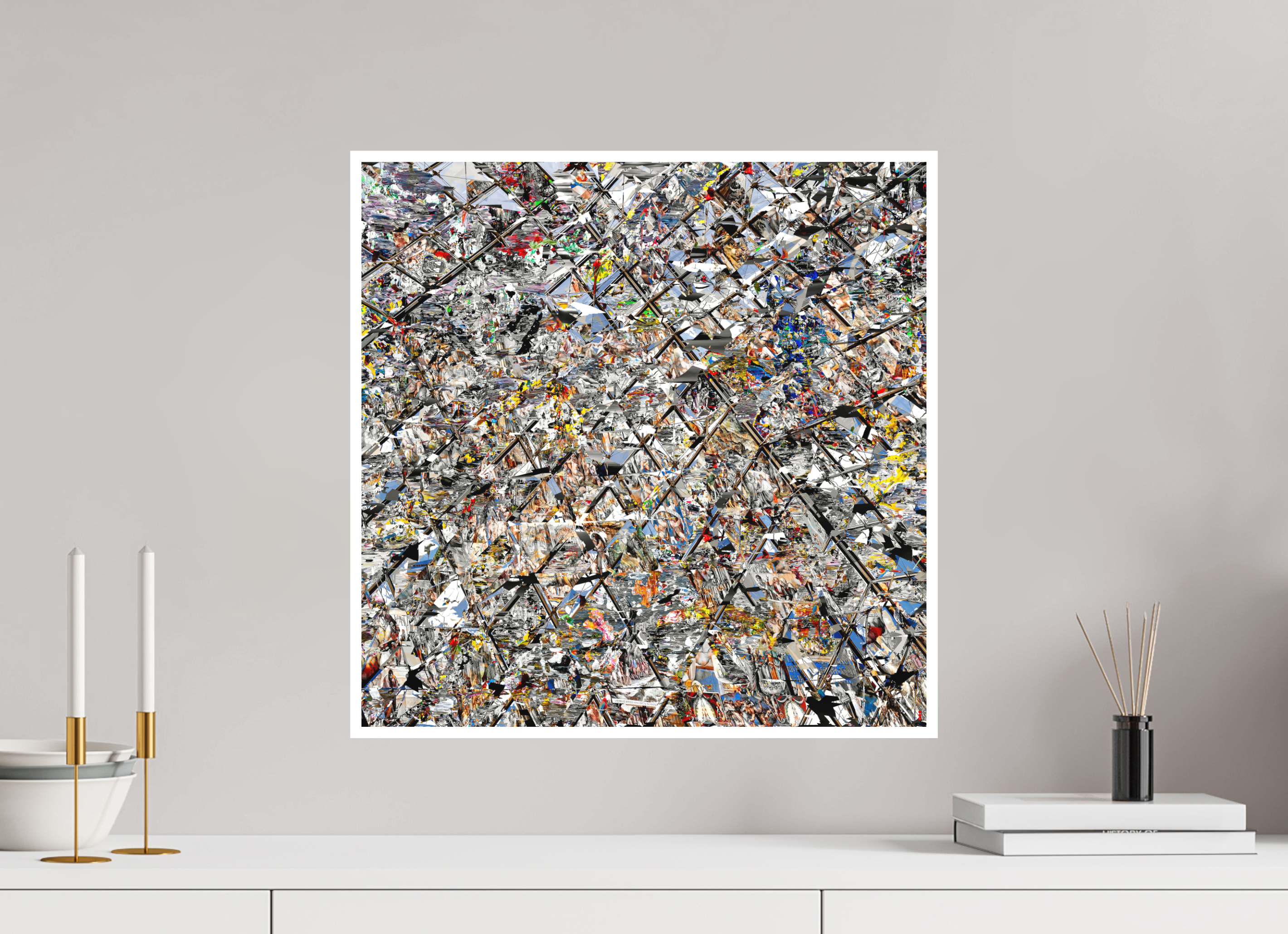 50 x 50 cm, Fine Art Print Hahnemühle William Turner RED³ HP Lacrimosa II