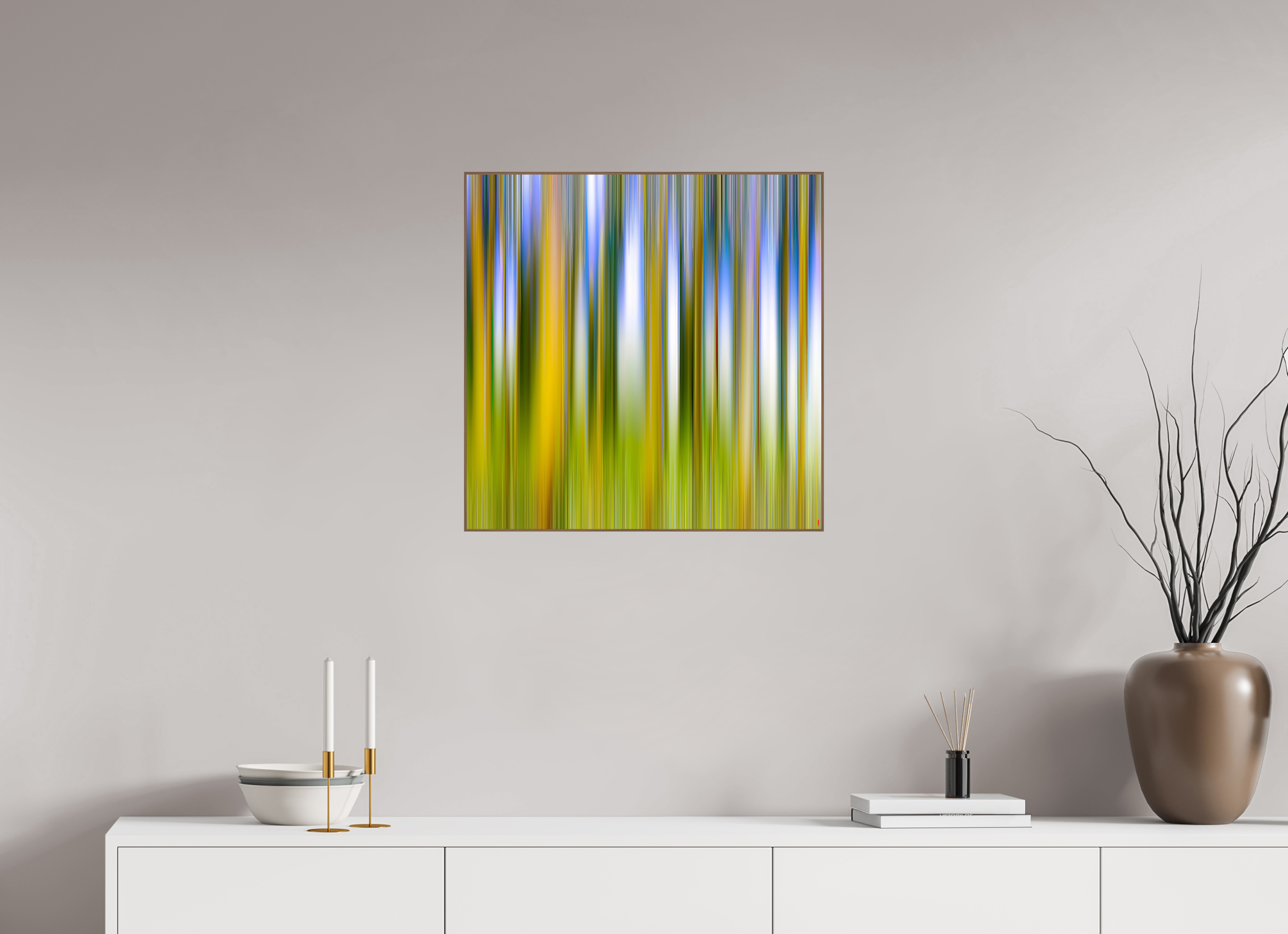 60 x 60 cm, Foto in ArtBox aus Massivholz Nussbaum RED³ PH Ayashe II