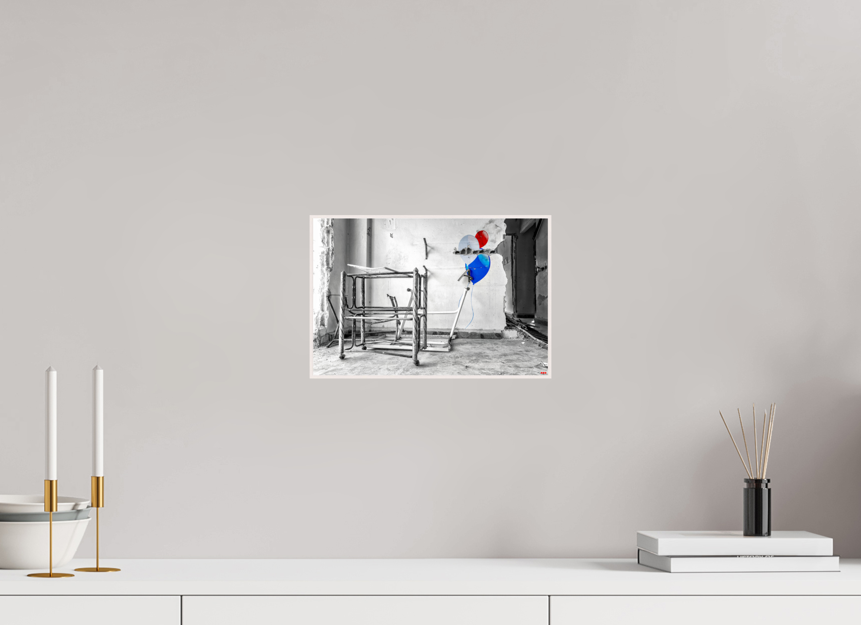 30 x 20 cm, Foto in ArtBox aus Massivholz Ahorn weiß RED³ SCSI Mursal I