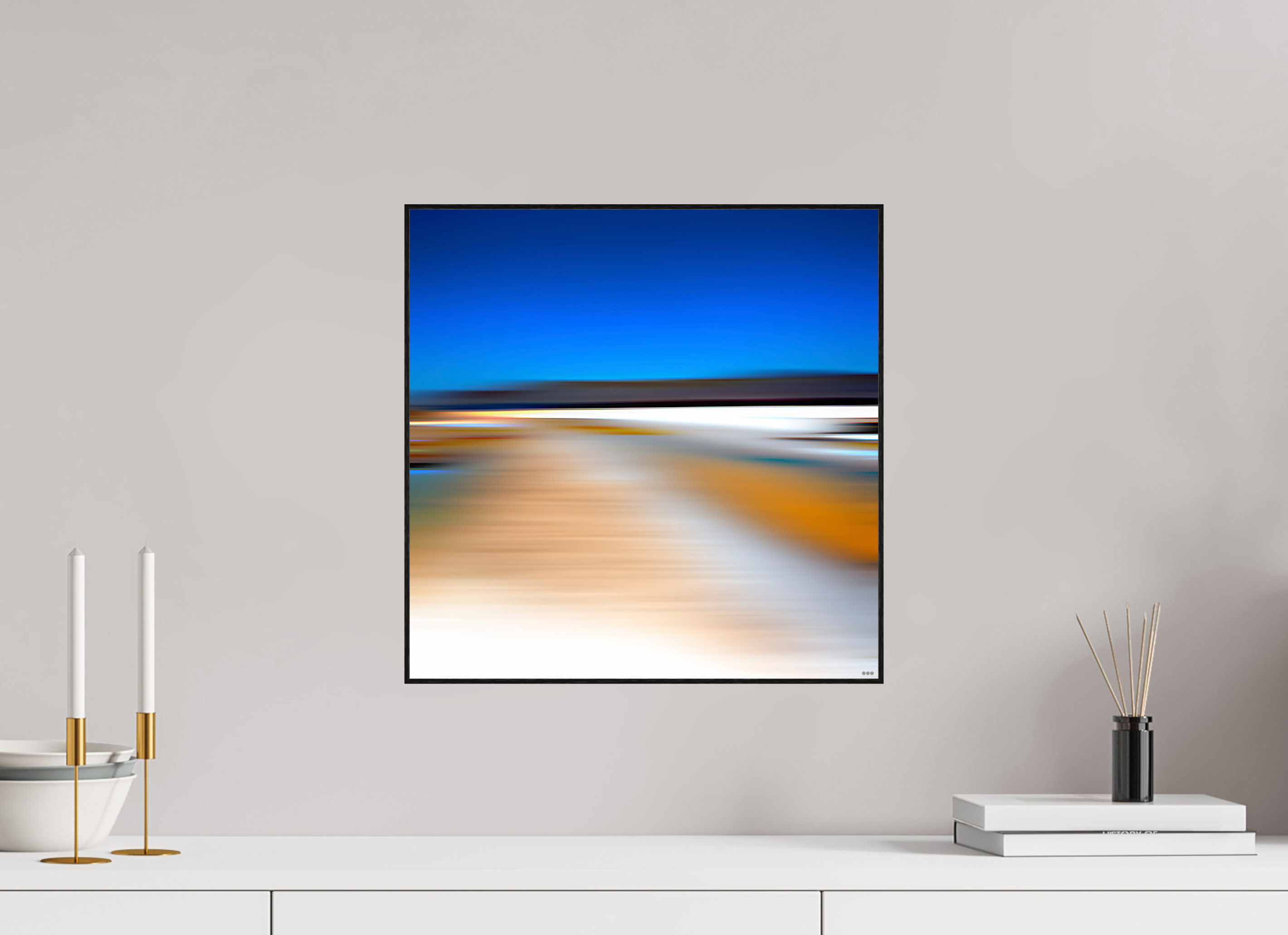 40 x 40 cm, Foto in ArtBox aus Massivholz Eiche schwarz RED³ PH Antankara II