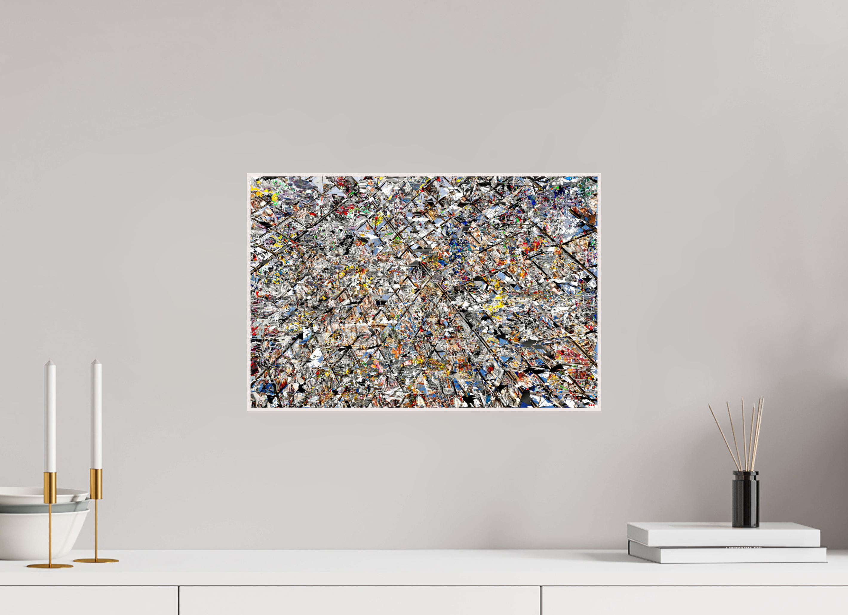 45 x 30 cm, Foto in ArtBox aus Massivholz Ahorn weiß RED³ HP Lacrimosa I