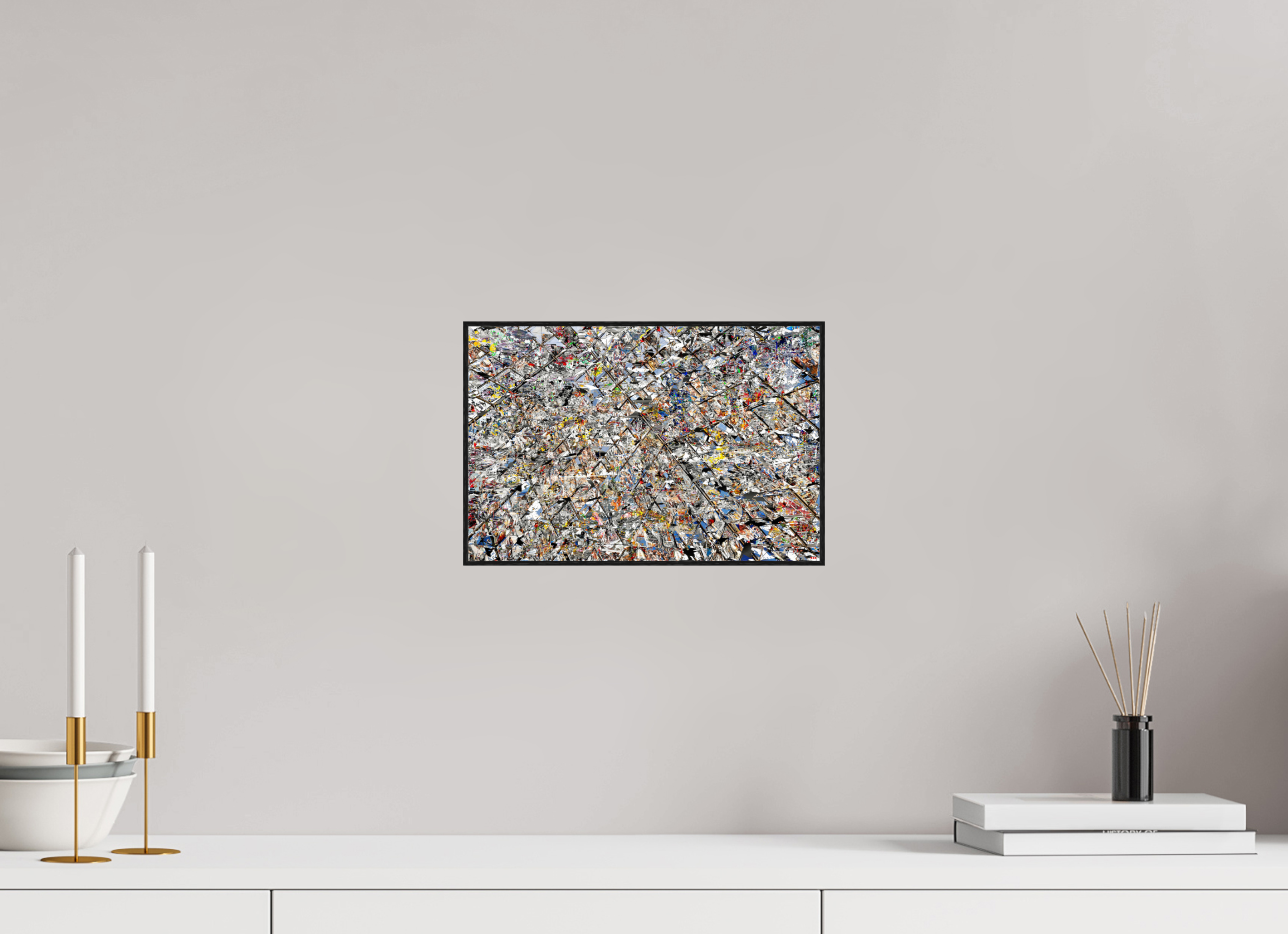 30 x 20 cm, Foto in ArtBox aus Massivholz Eiche schwarz RED³ HP Lacrimosa I