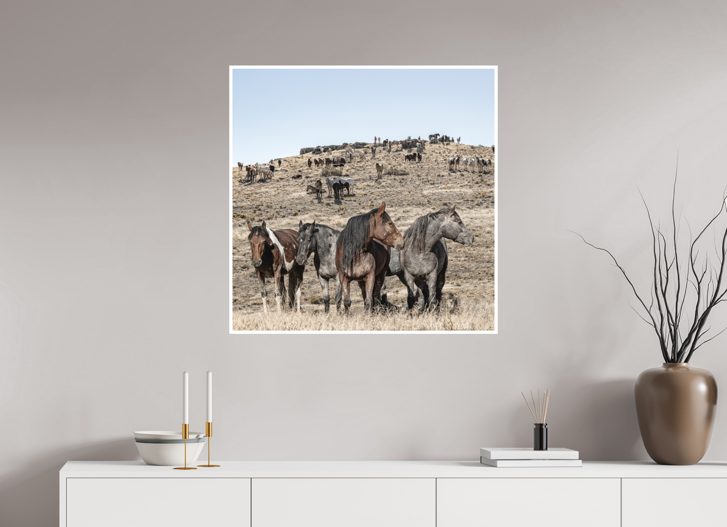 Wild Mustangs Bemossed II