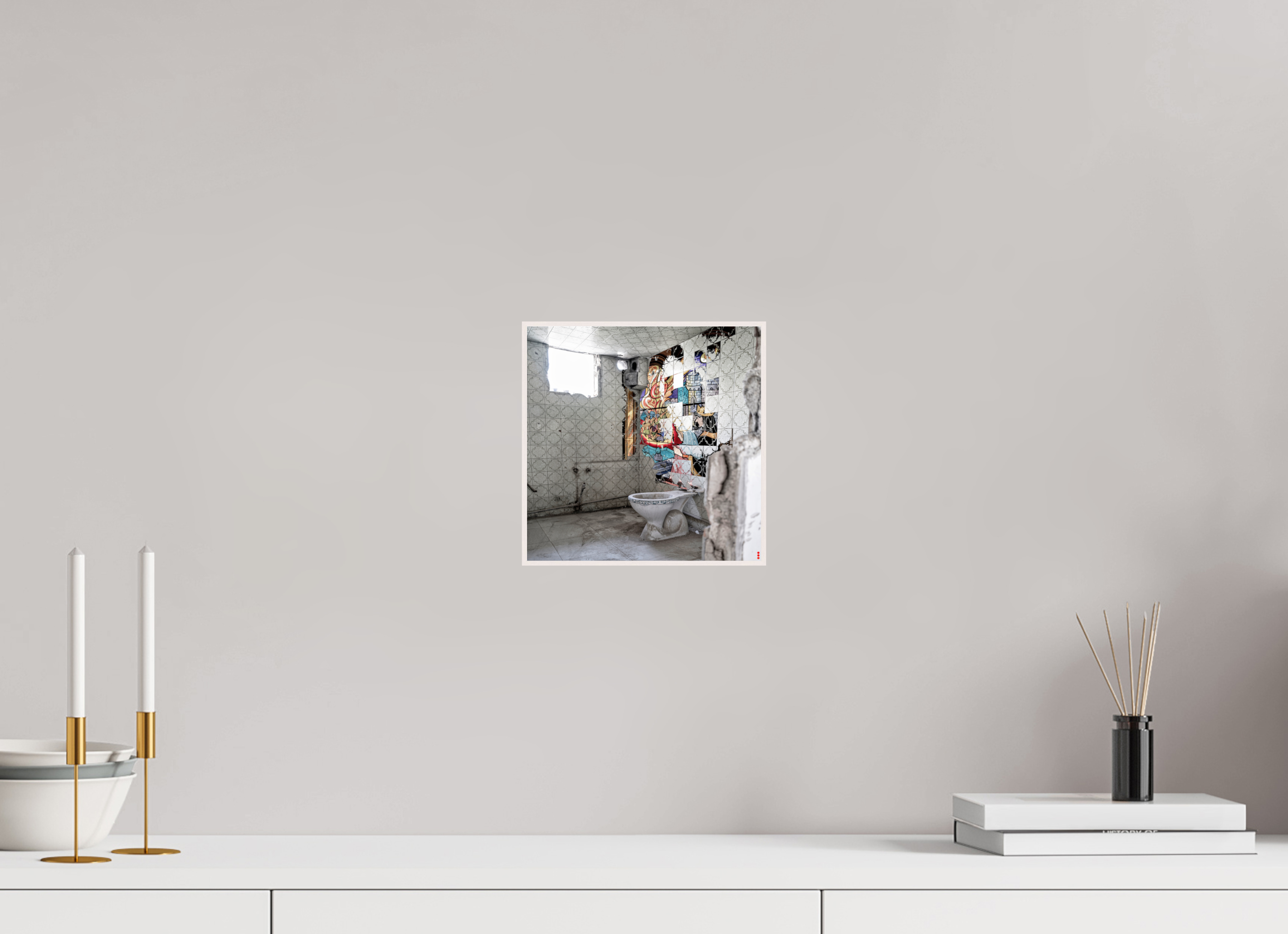 20 x 20 cm, Foto in ArtBox aus Massivholz Ahorn weiß RED³ SCSI Masirah II