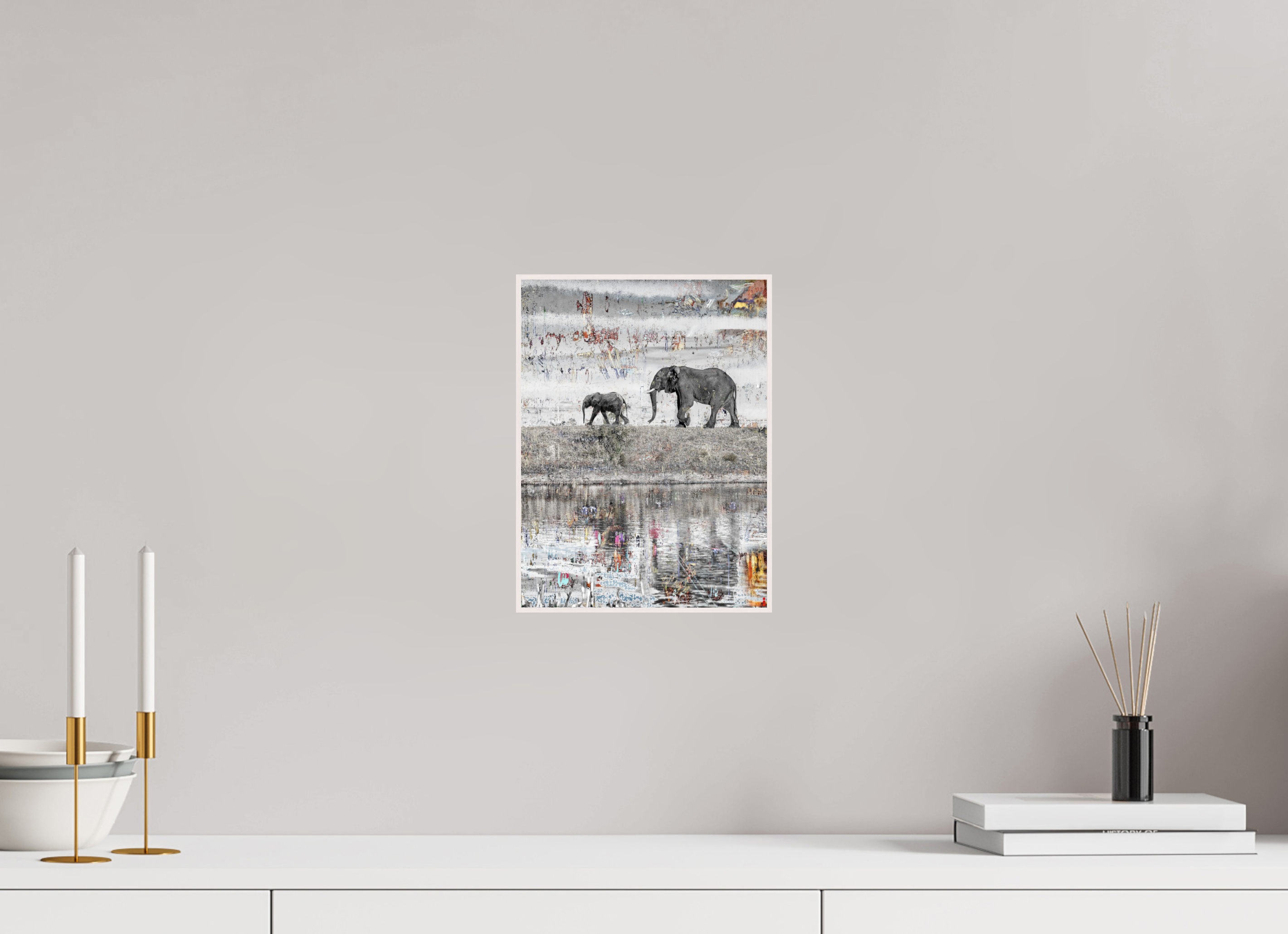 21 x 28 cm, Foto in ArtBox aus Massivholz Ahorn weiß RED³ WC Akuji III