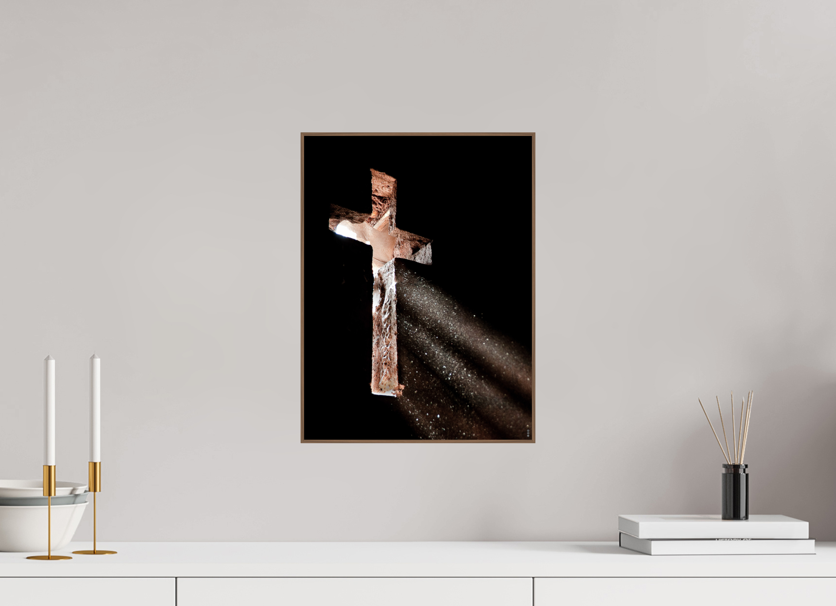 30 x 40 cm, Foto in ArtBox aus Massivholz Nussbaum RED³ PH Moyale III