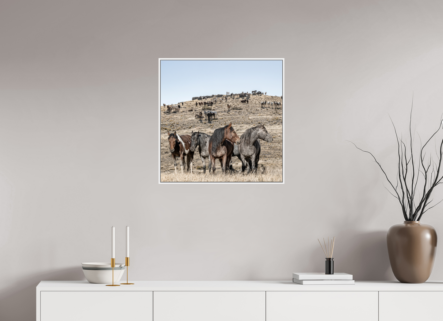 Wild Mustangs Bemossed II