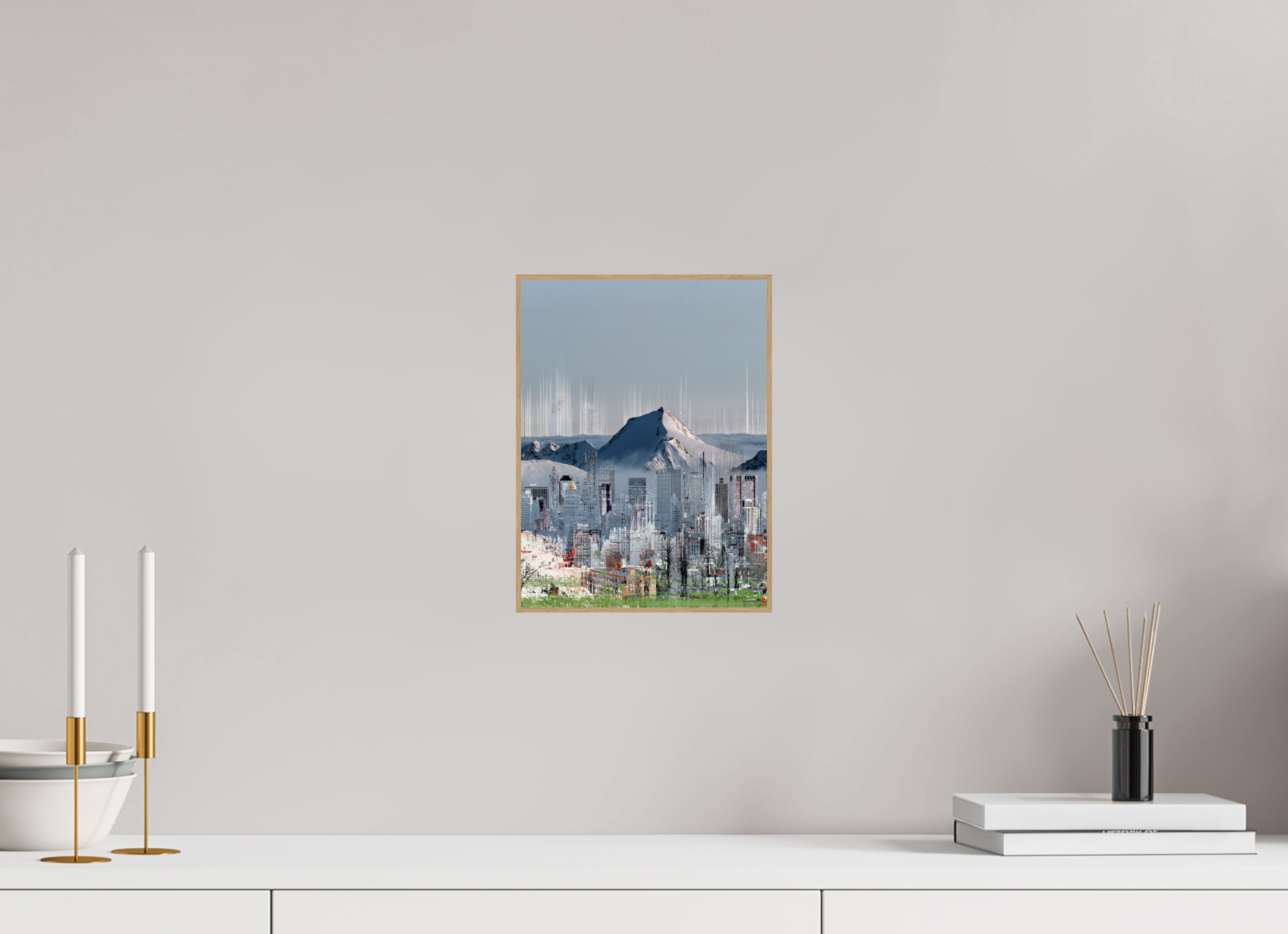 21 x 28 cm, Foto in ArtBox aus Massivholz Eiche natur RED³ HP Mafuane III