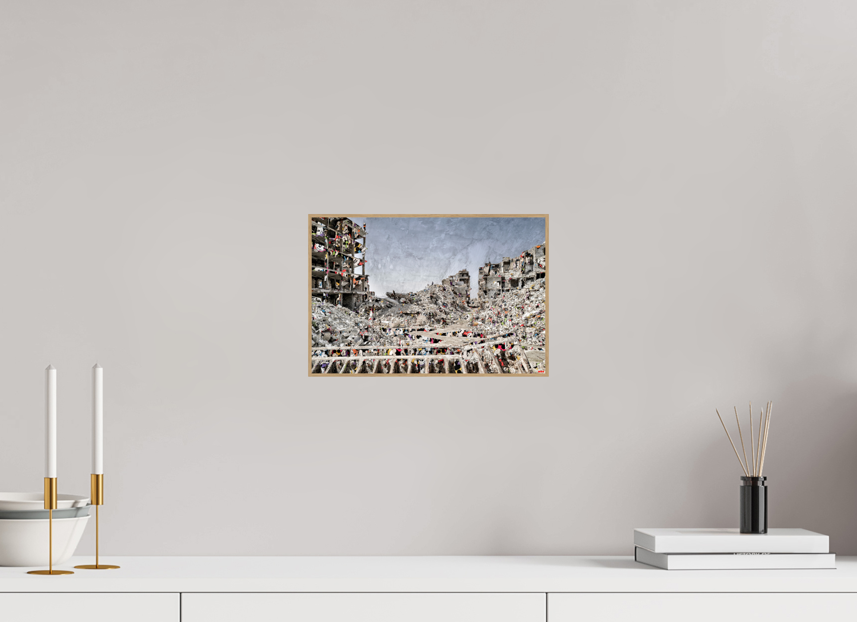 30 x 20 cm, Foto in ArtBox aus Massivholz Eiche natur RED³ SCSI Majid I