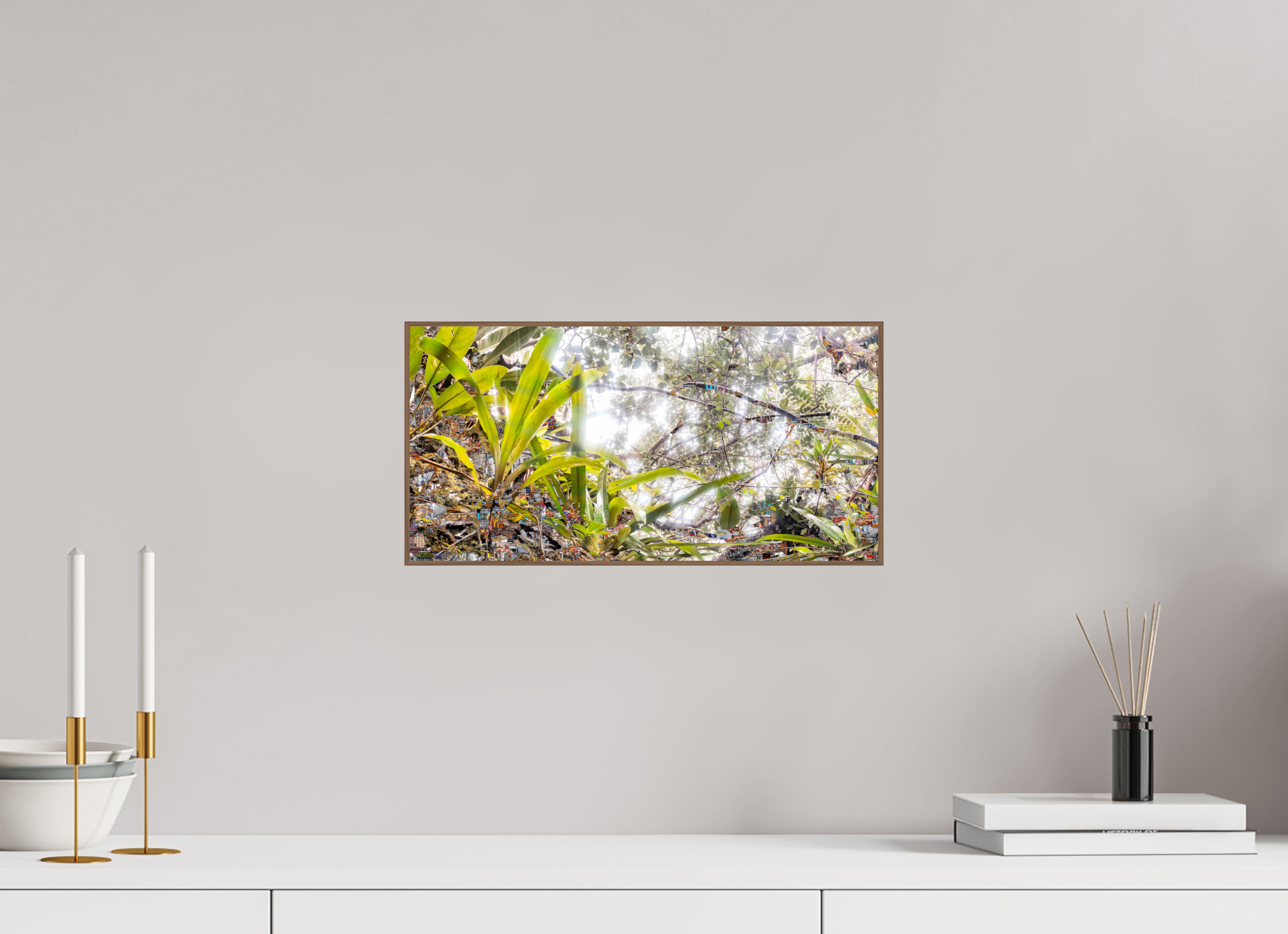 40 x 20 cm, Foto in ArtBox aus Massivholz Nussbaum RED³ HP Amara V