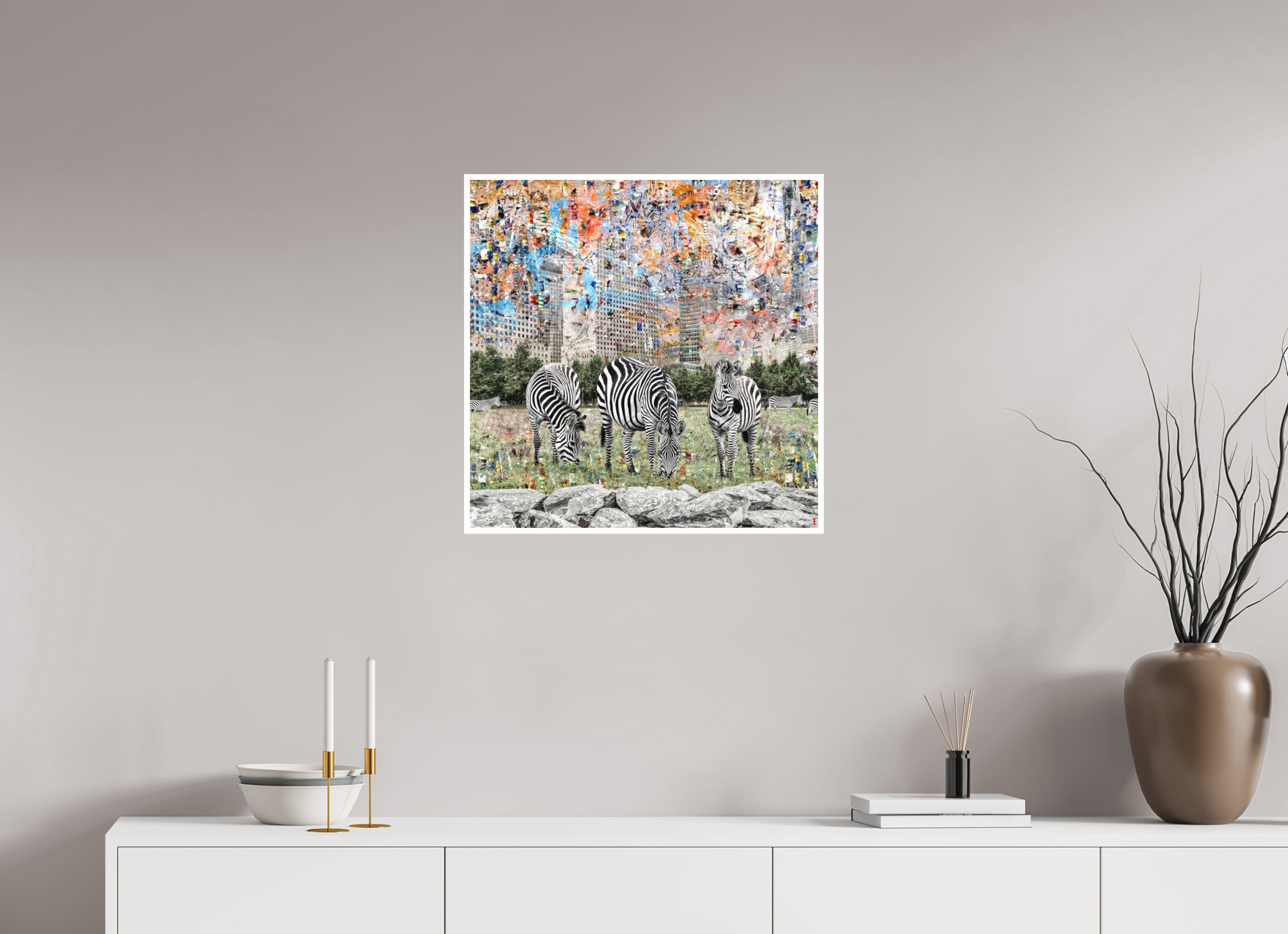 60 x 60 cm, Fine Art Print Hahnemühle William Turner RED³ WC Amaya II