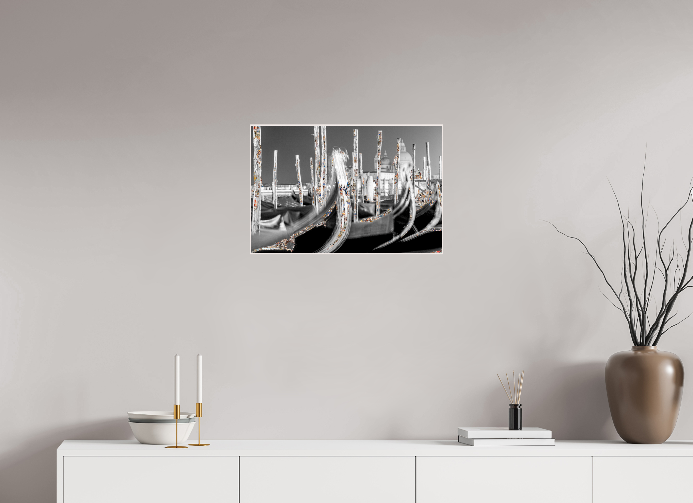 60 x 40 cm, Foto in ArtBox aus Massivholz Ahorn weiß RED³ HP Alina I
