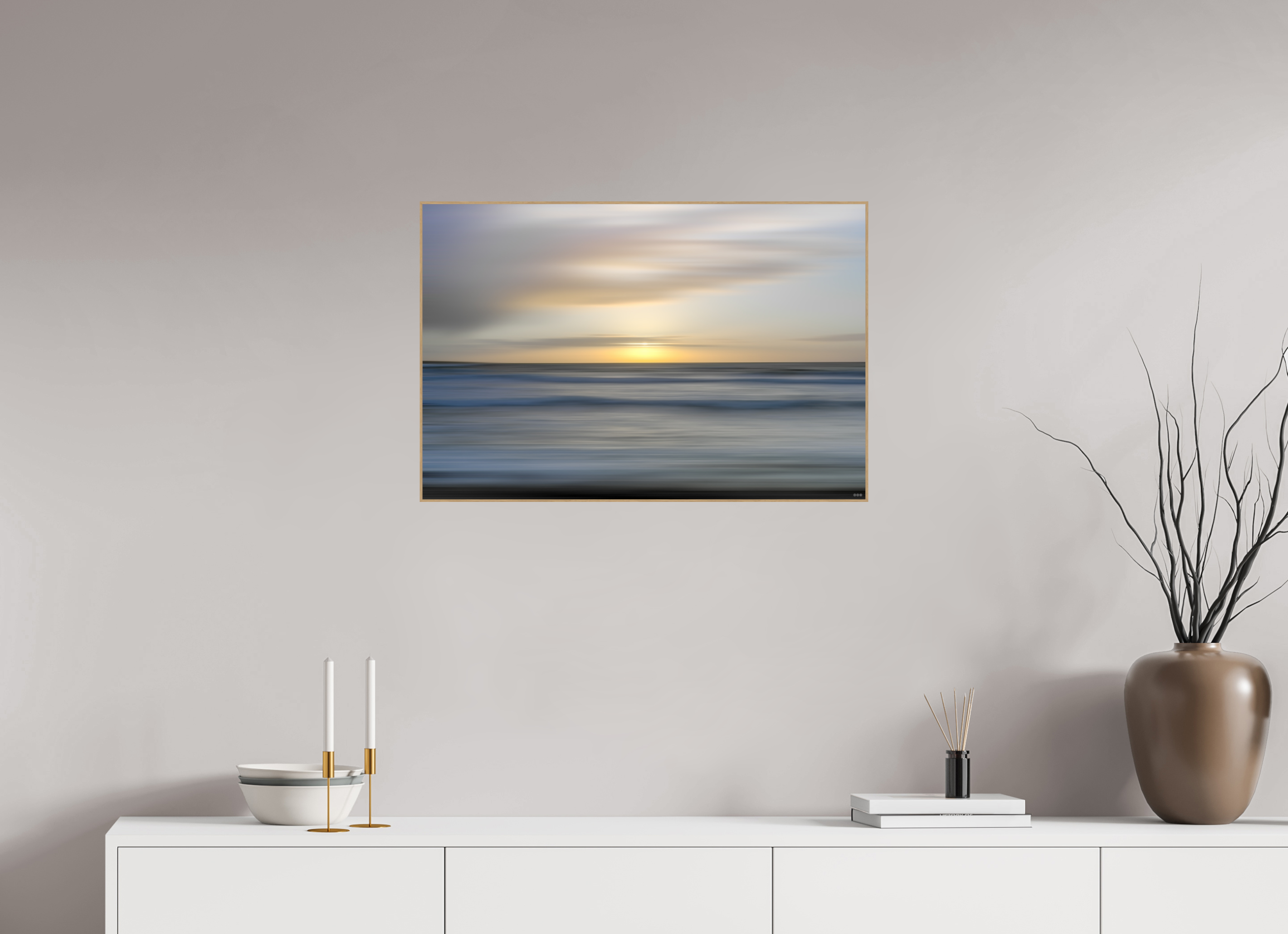 75 x 50 cm, Foto in ArtBox aus Massivholz Eiche natur RED³ PH Salome I