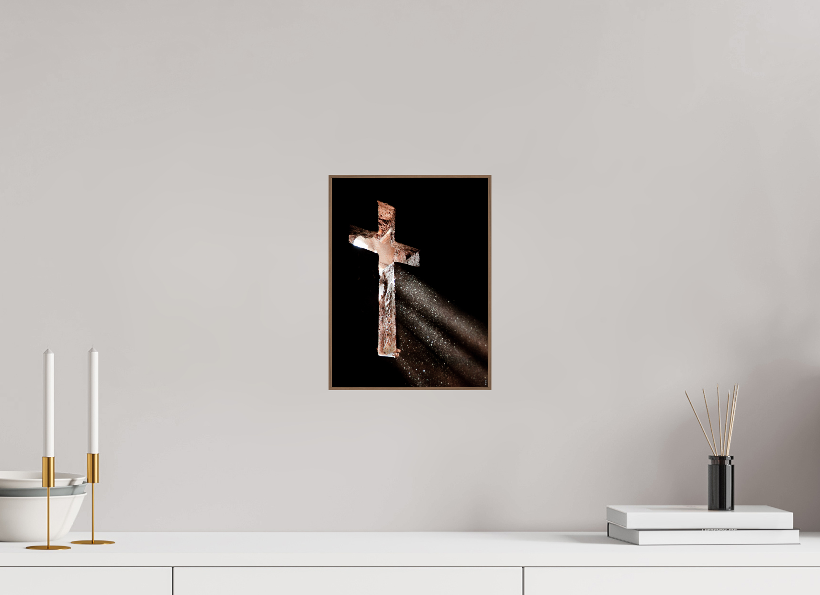 21 x 28 cm, Foto in ArtBox aus Massivholz Nussbaum RED³ PH Moyale III