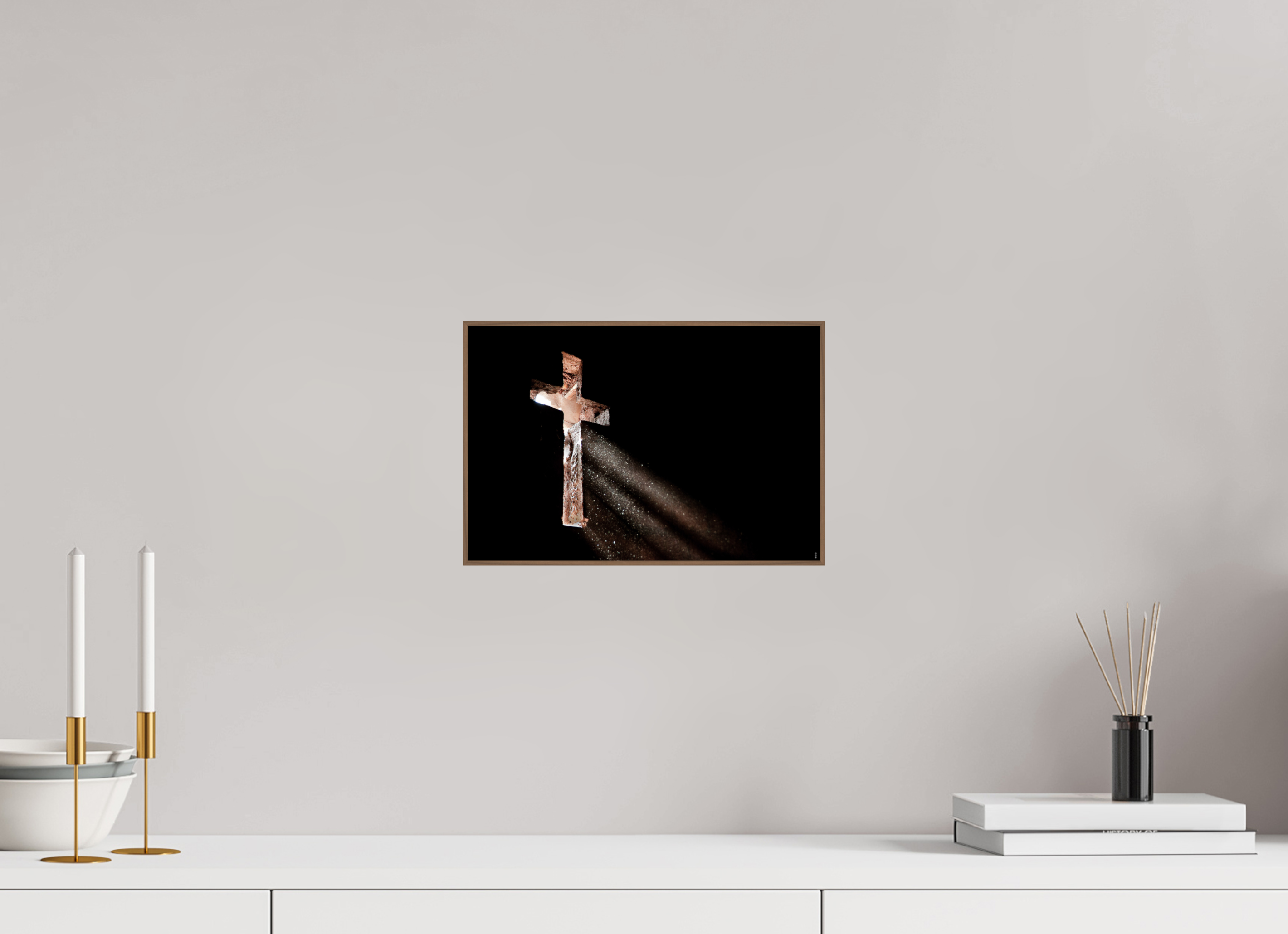 30 x 20 cm, Foto in ArtBox aus Massivholz Nussbaum RED³ PH Moyale I