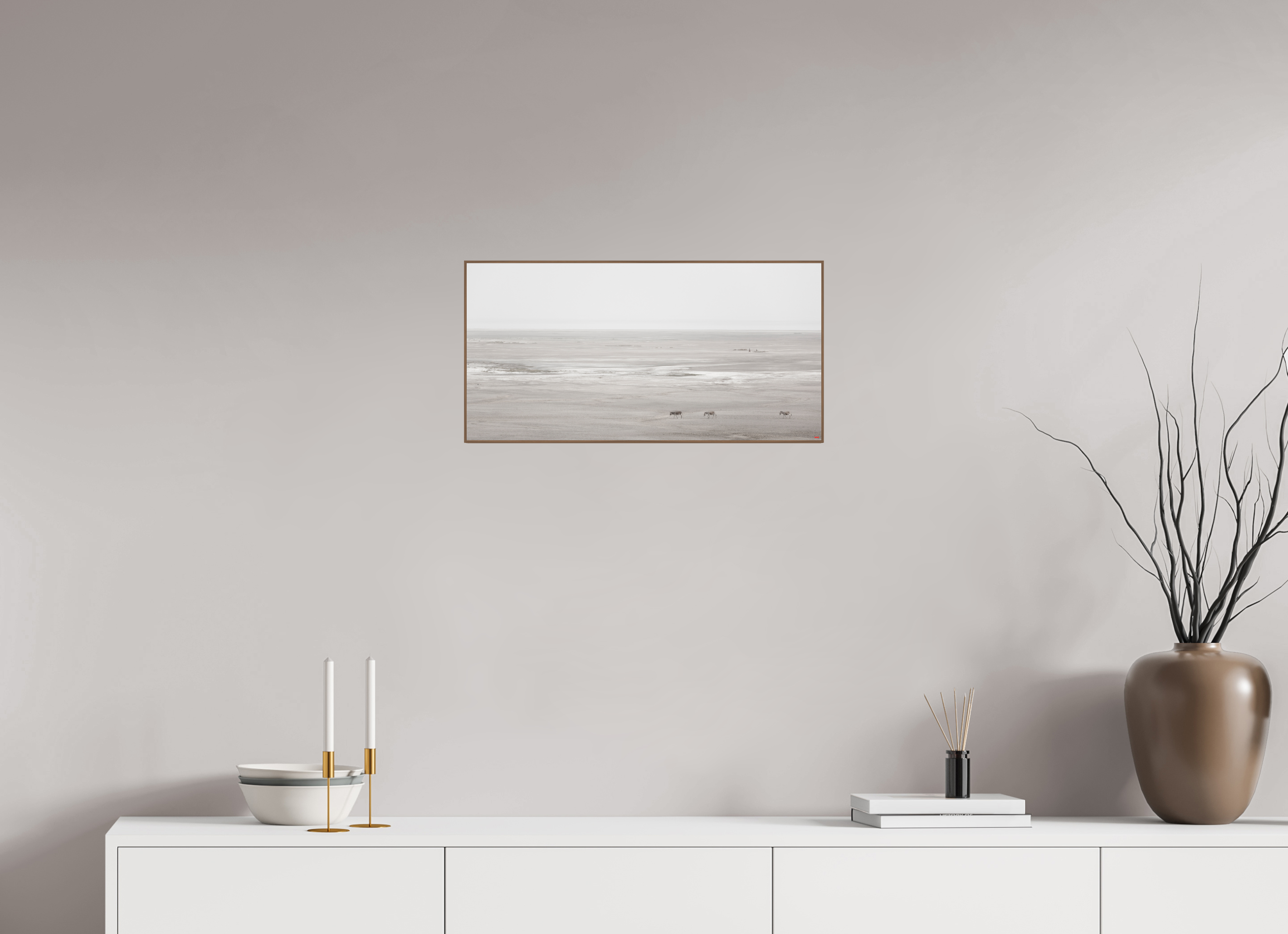 60 x 30 cm, Foto in ArtBox aus Massivholz Nussbaum RED³ PH Danai V