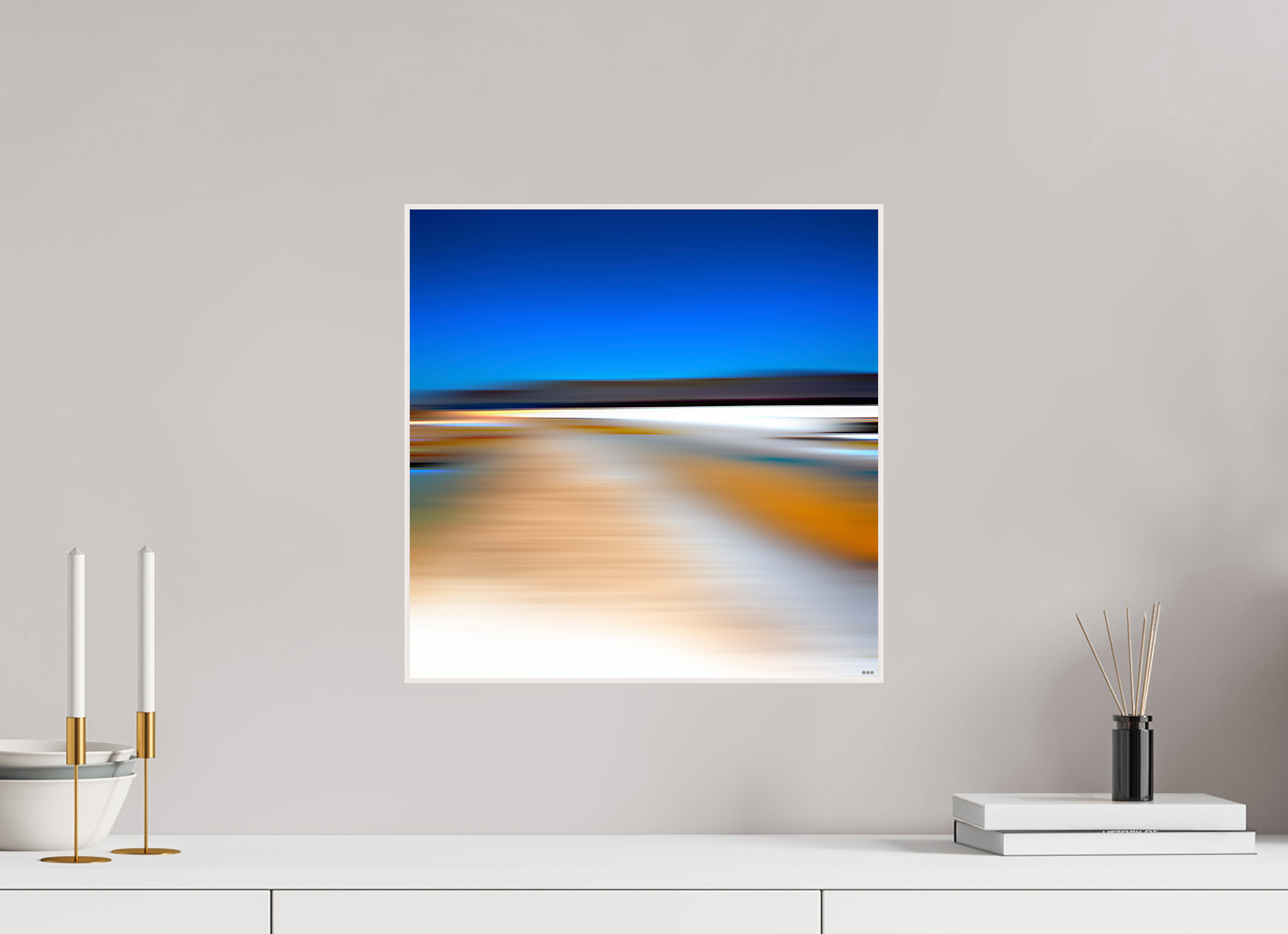 40 x 40 cm, Foto in ArtBox aus Massivholz Ahorn weiß RED³ PH Antankara II