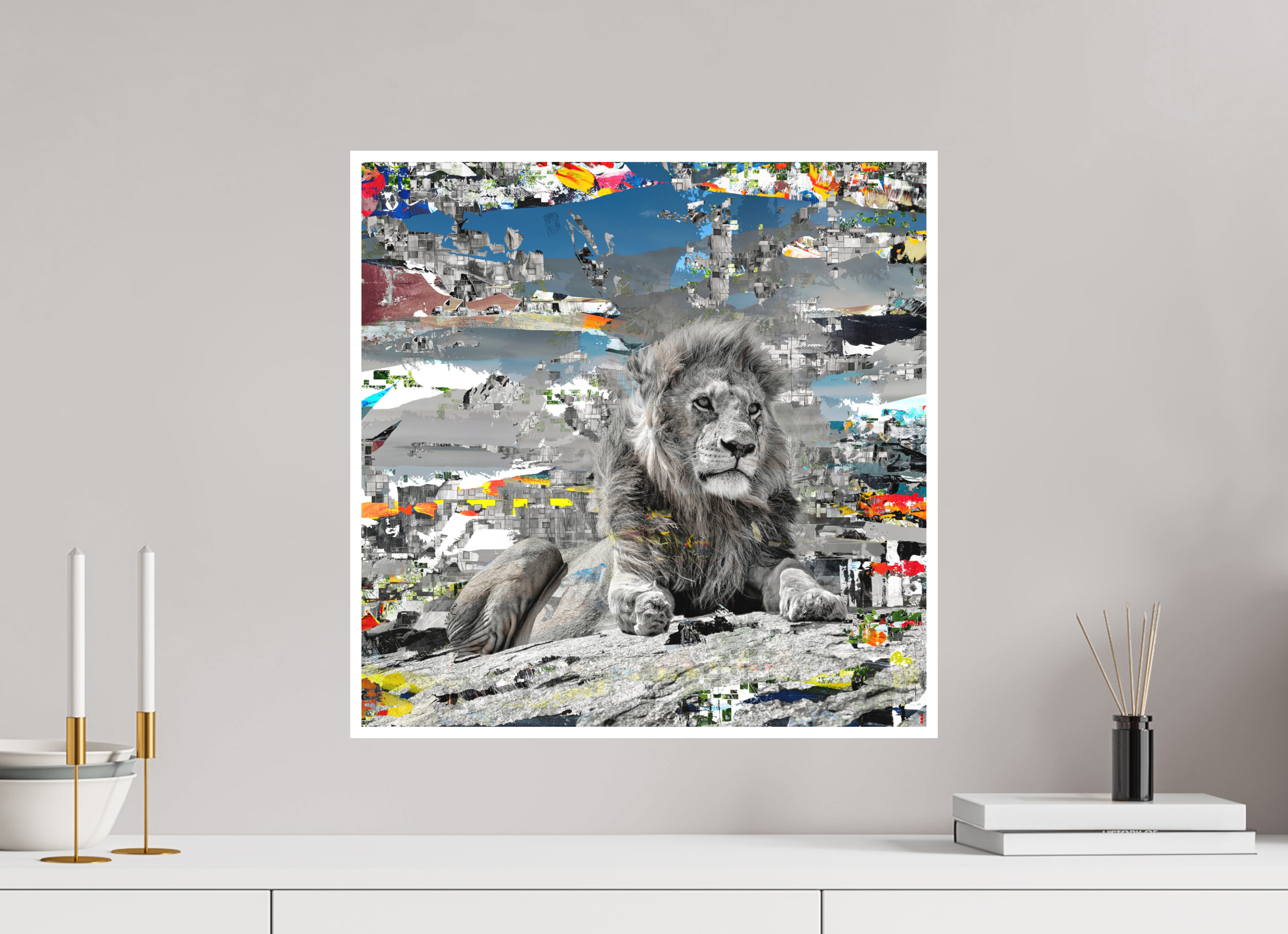 50 x 50 cm, Fine Art Print Hahnemühle William Turner RED³ WC Jabari II