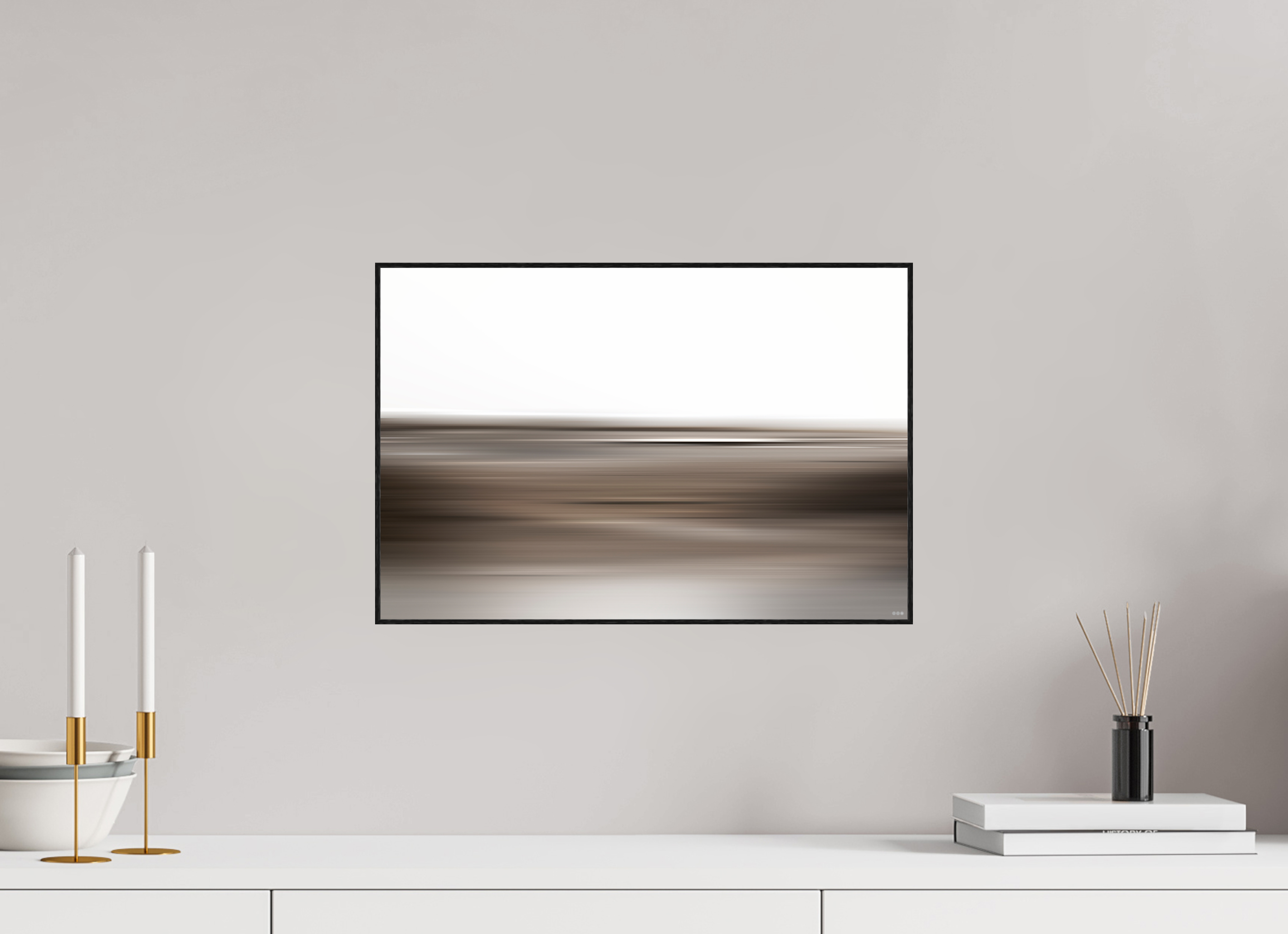 45 x 30 cm, Foto in ArtBox aus Massivholz Eiche schwarz RED³ PH Adisa I