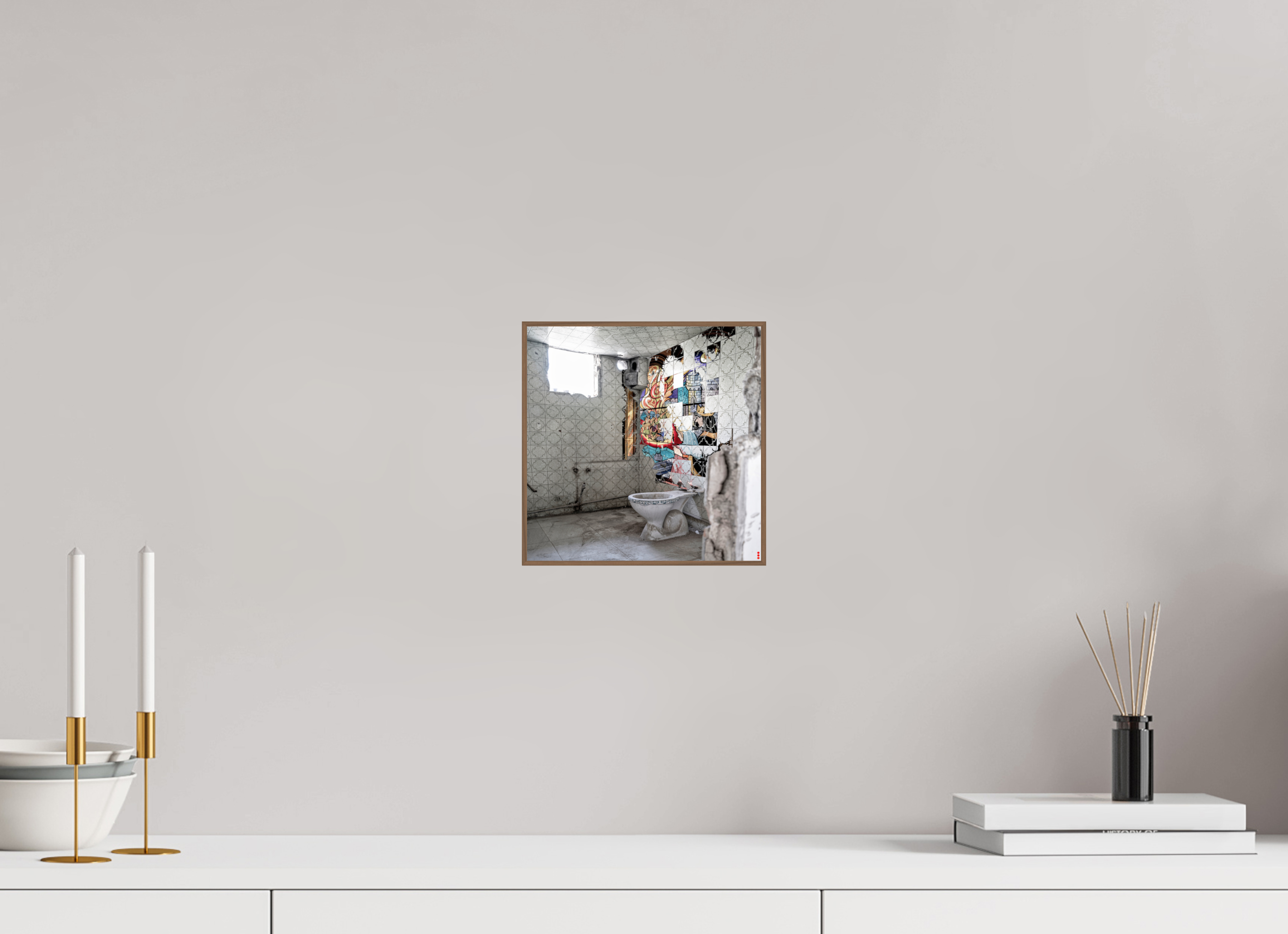 20 x 20 cm, Foto in ArtBox aus Massivholz Nussbaum RED³ SCSI Masirah II