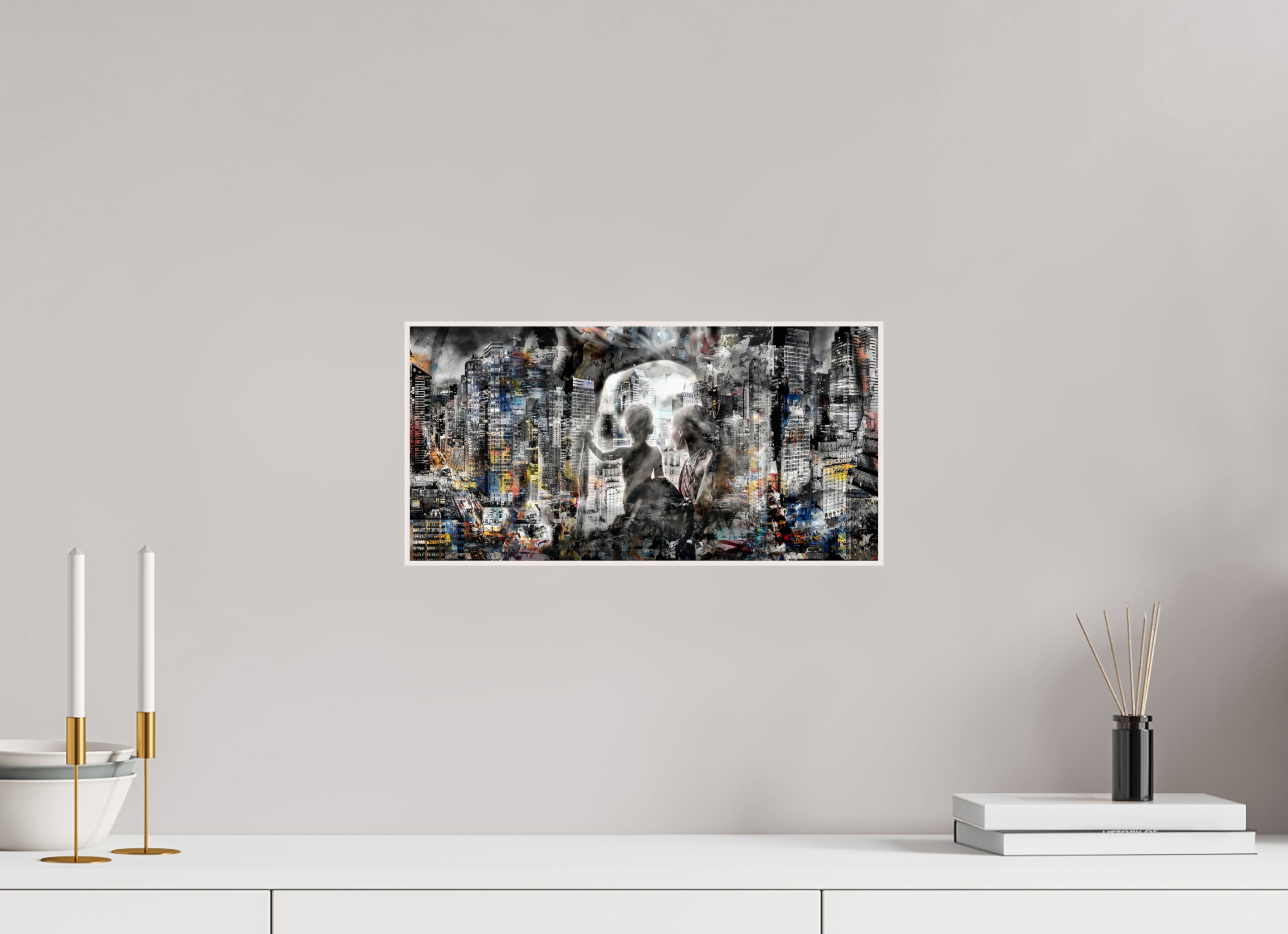 40 x 20 cm, Foto in ArtBox aus Massivholz Ahorn weiß RED³ HP Sukama V