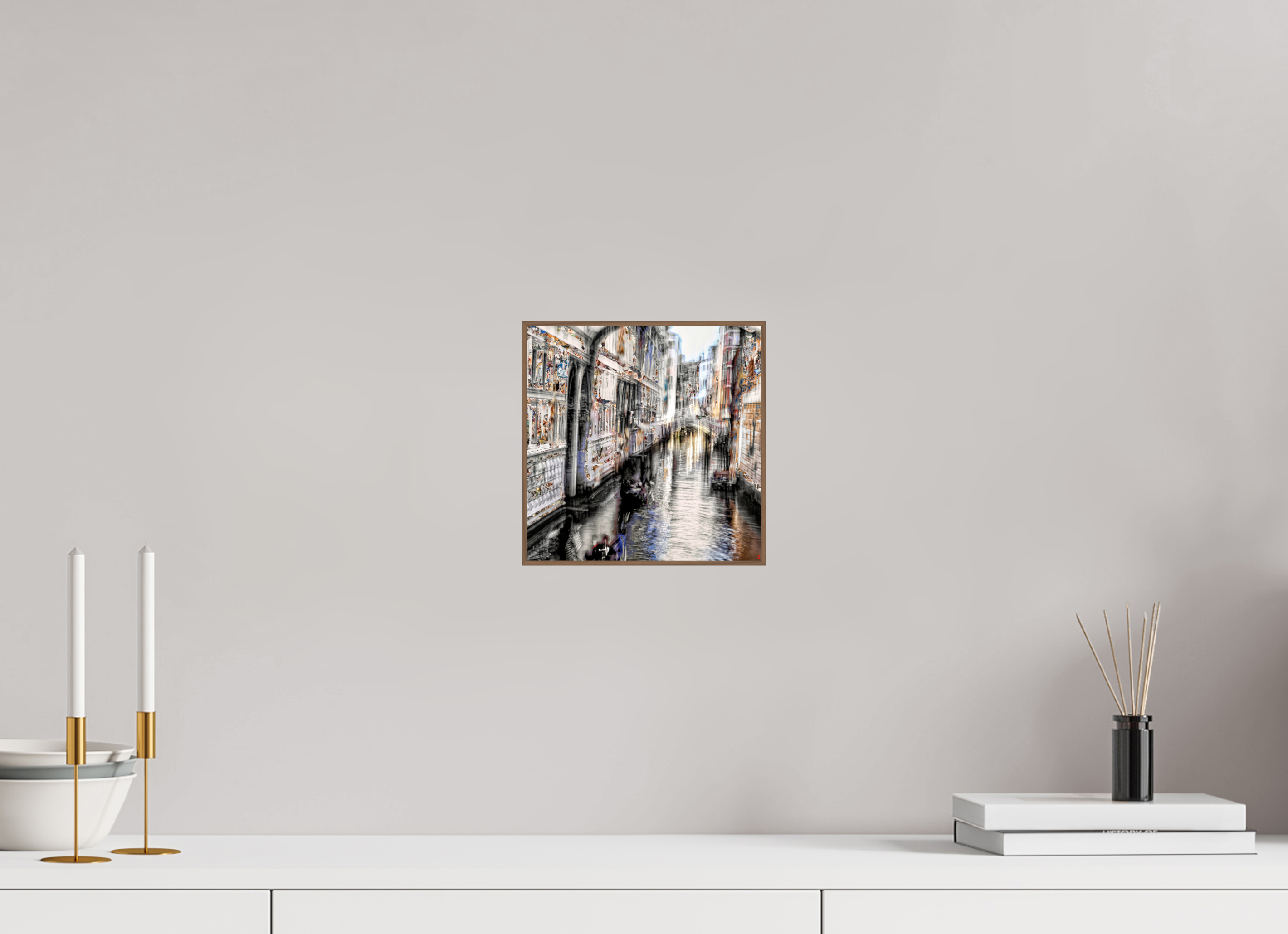 20 x 20 cm, Foto in ArtBox aus Massivholz Nussbaum RED³ HP Amari II