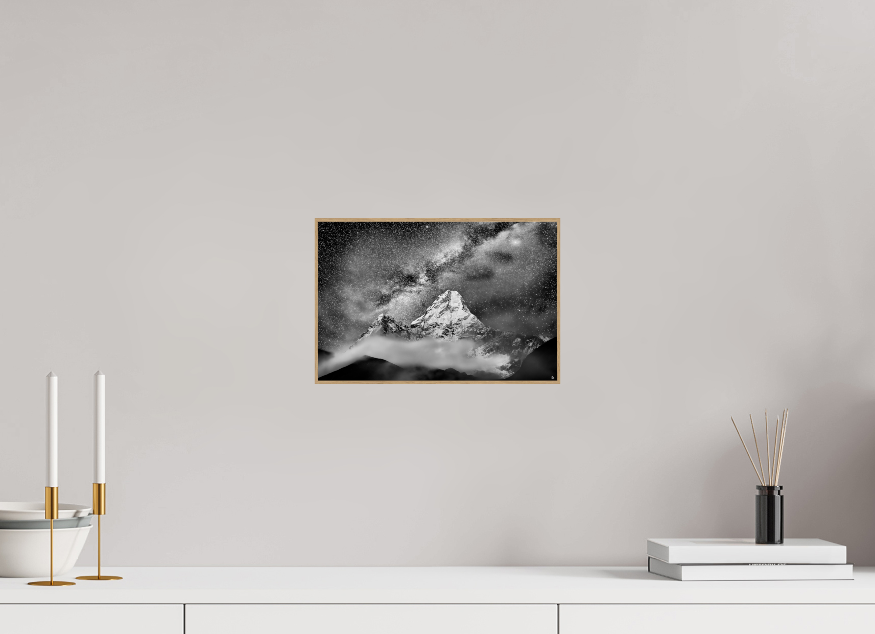 30 x 20 cm, Foto in ArtBox aus Massivholz Eiche natur RED³ Sherab I