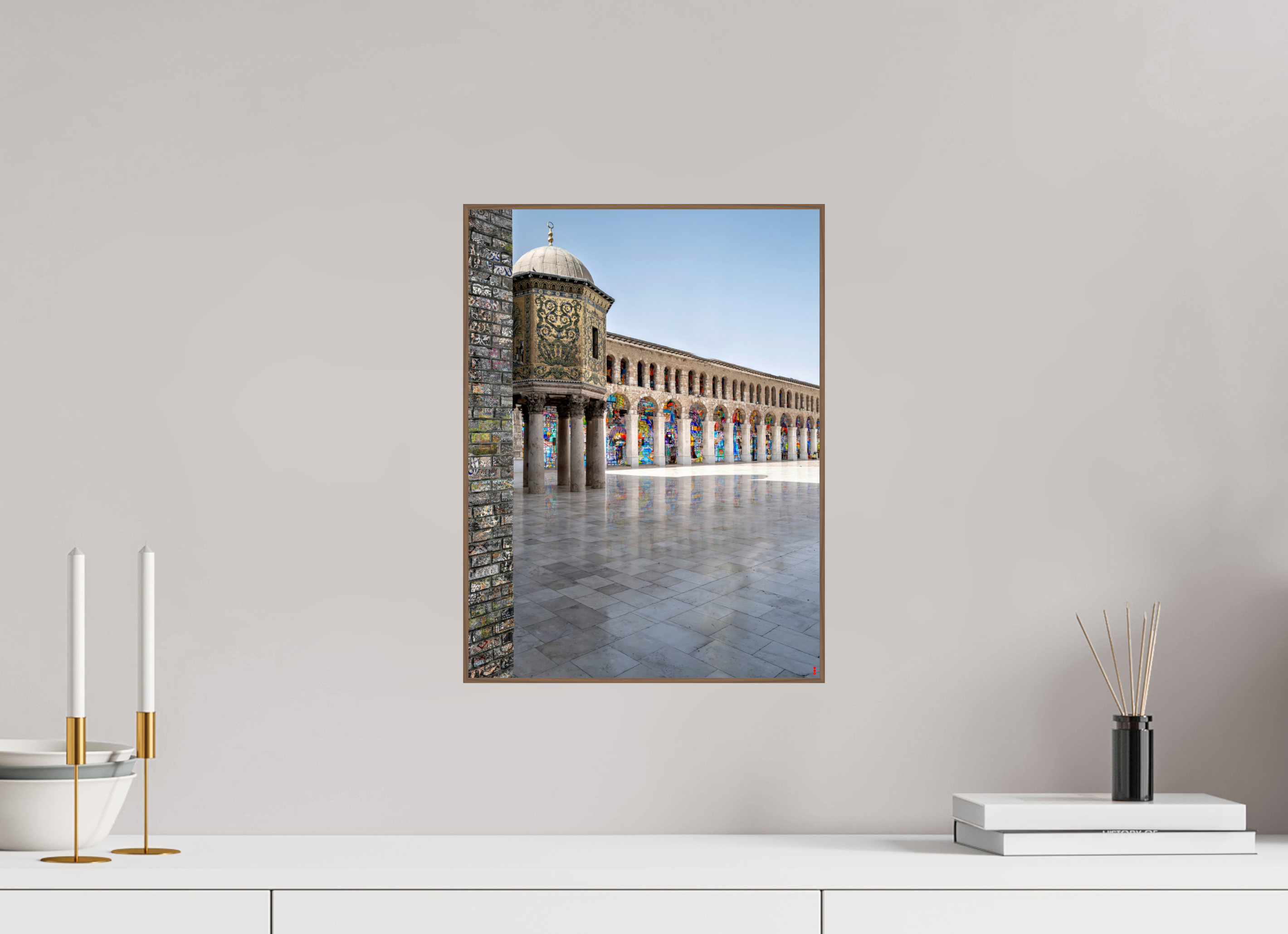 30 x 40 cm, Foto in ArtBox aus Massivholz Nussbaum RED³ SCSI Mazin III