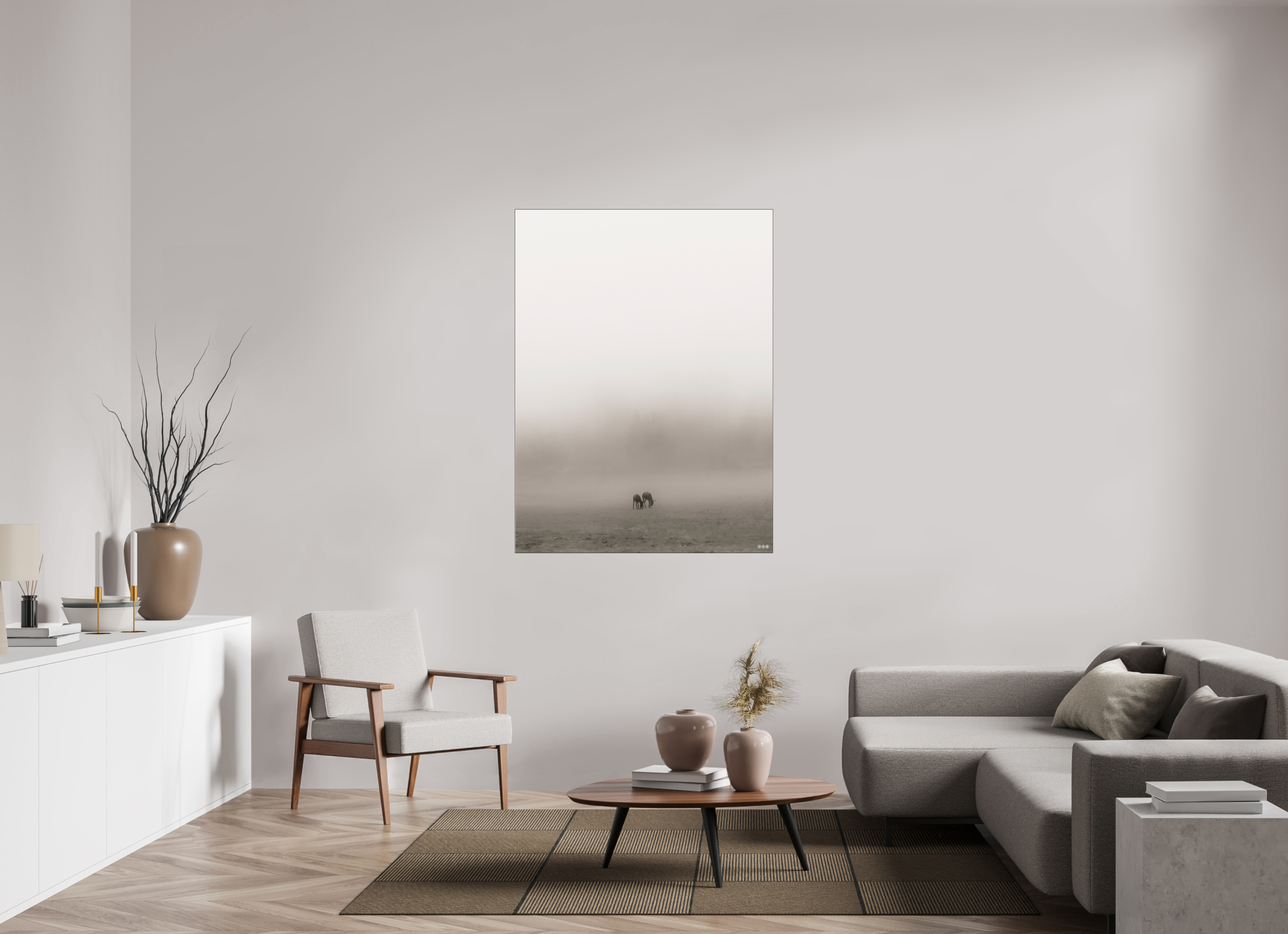 105 x 140 cm, Slimline Einfassung schwarz unter 2mm Acrylglas FA PH Mamello III