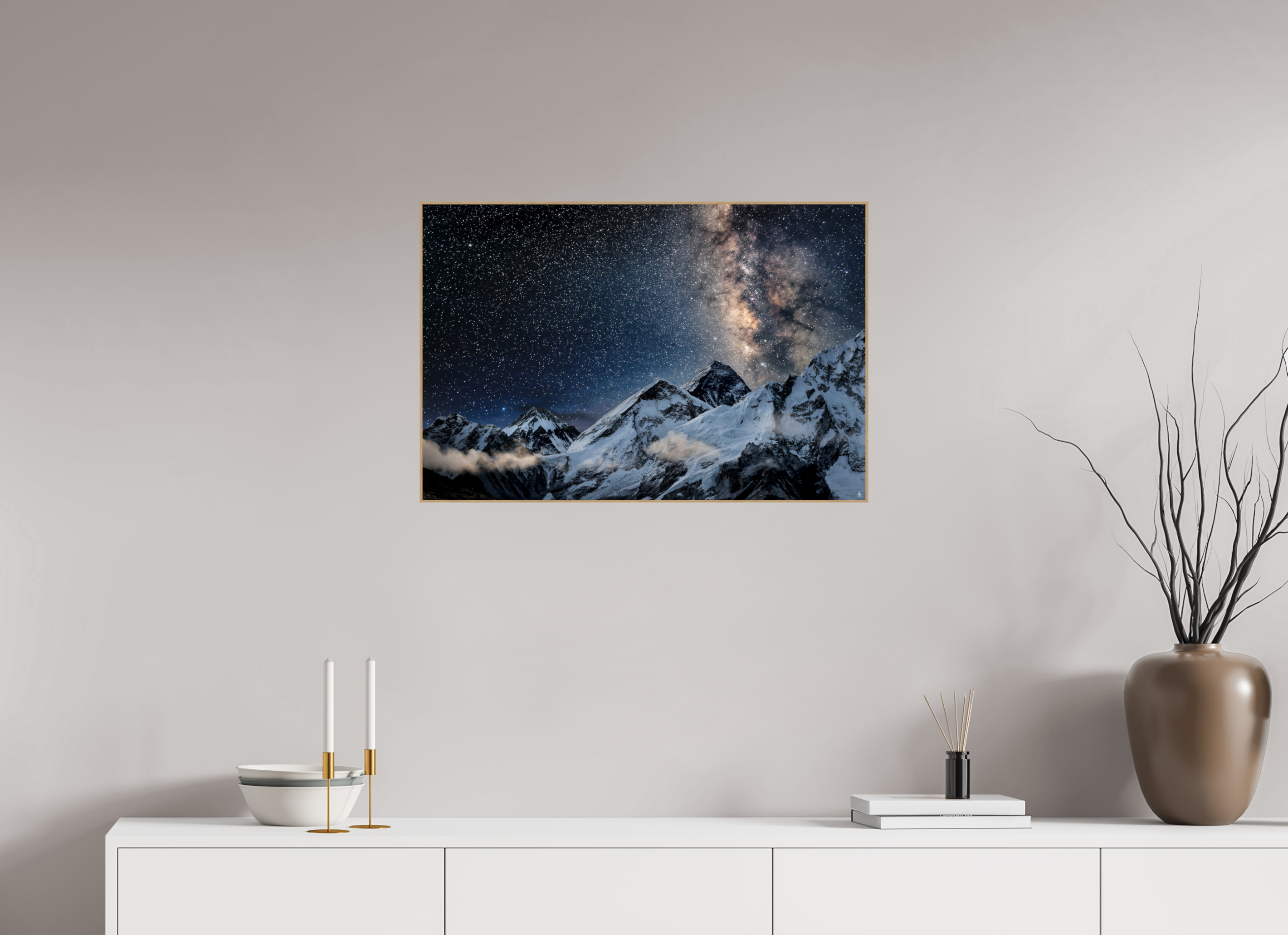 75 x 50 cm, Foto in ArtBox aus Massivholz Eiche natur RED³ Sangmo I
