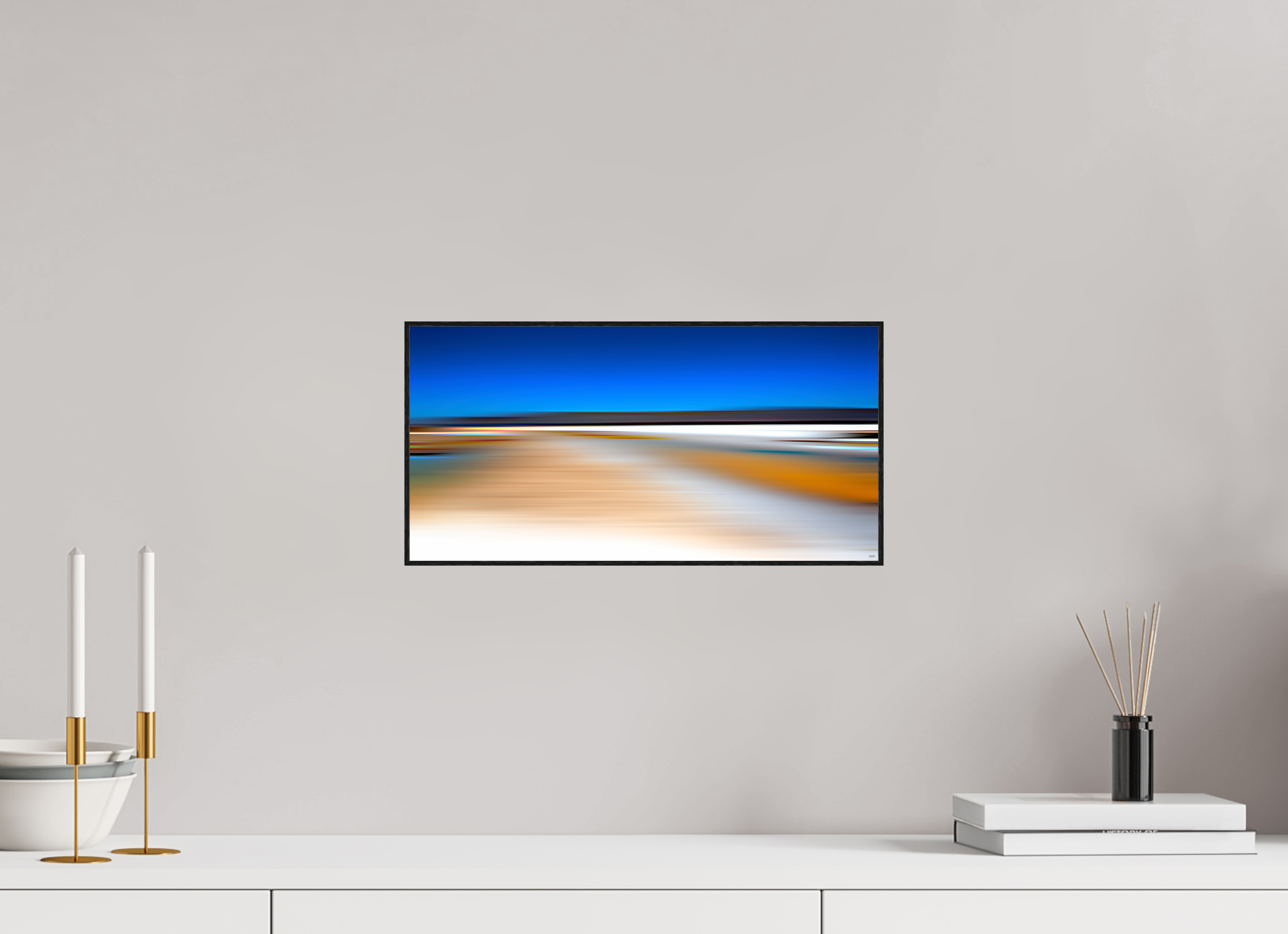 40 x 20 cm, Foto in ArtBox aus Massivholz Eiche schwarz RED³ PH Antankara V