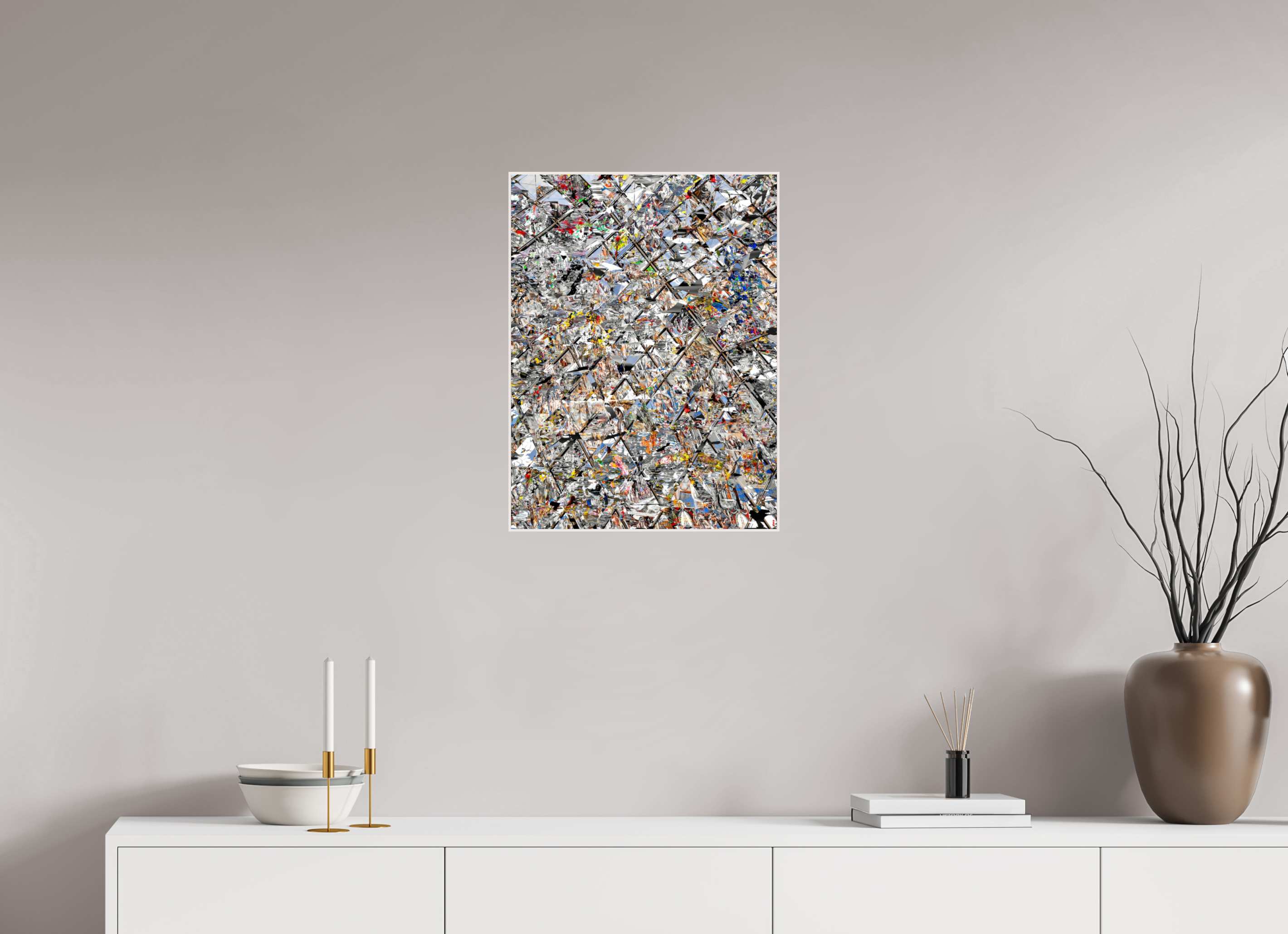 45 x 60 cm, Foto in ArtBox aus Massivholz Ahorn weiß RED³ HP Lacrimosa III