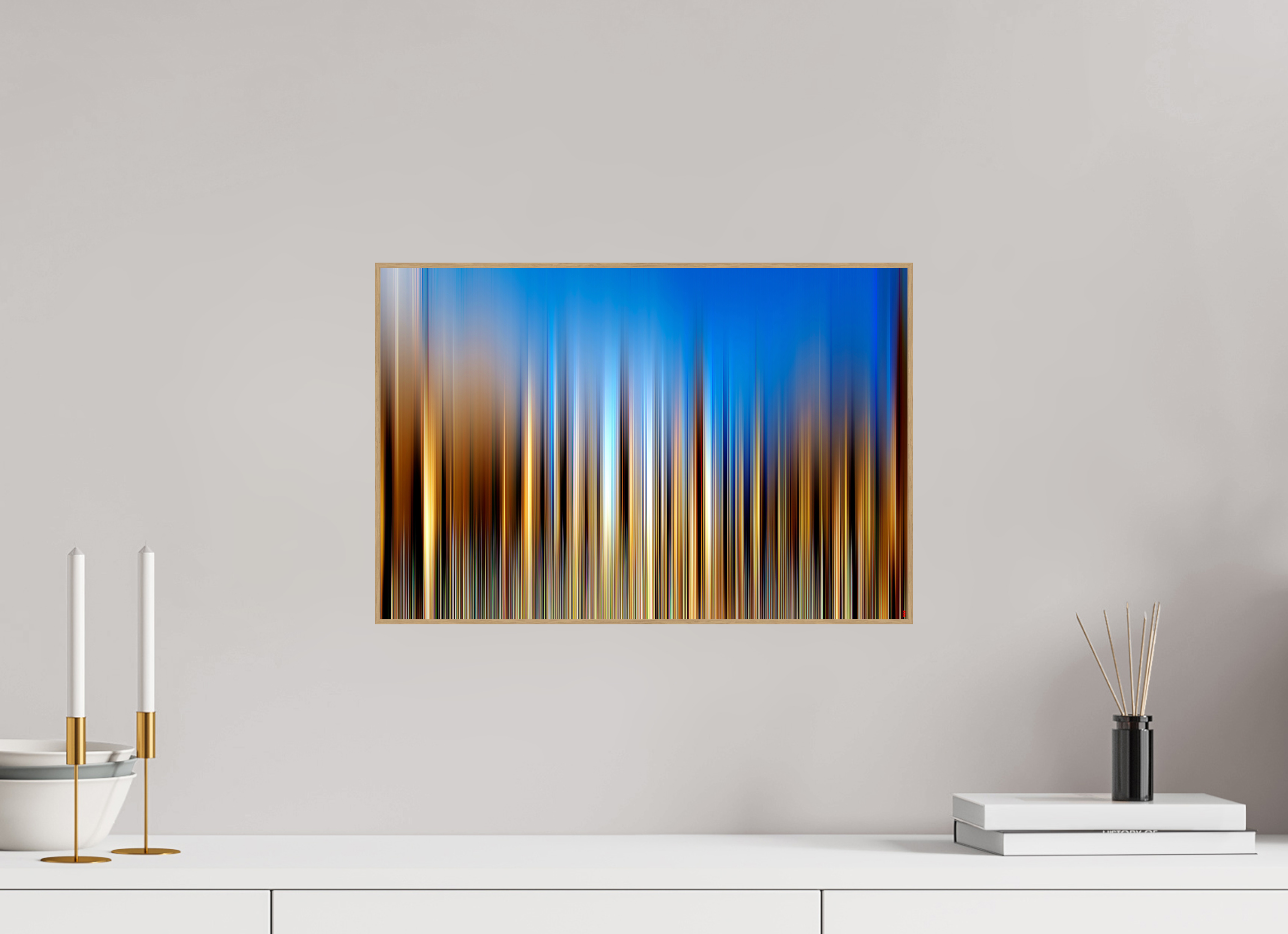 45 x 30 cm, Foto in ArtBox aus Massivholz Eiche natur RED³ PH Ayondele I