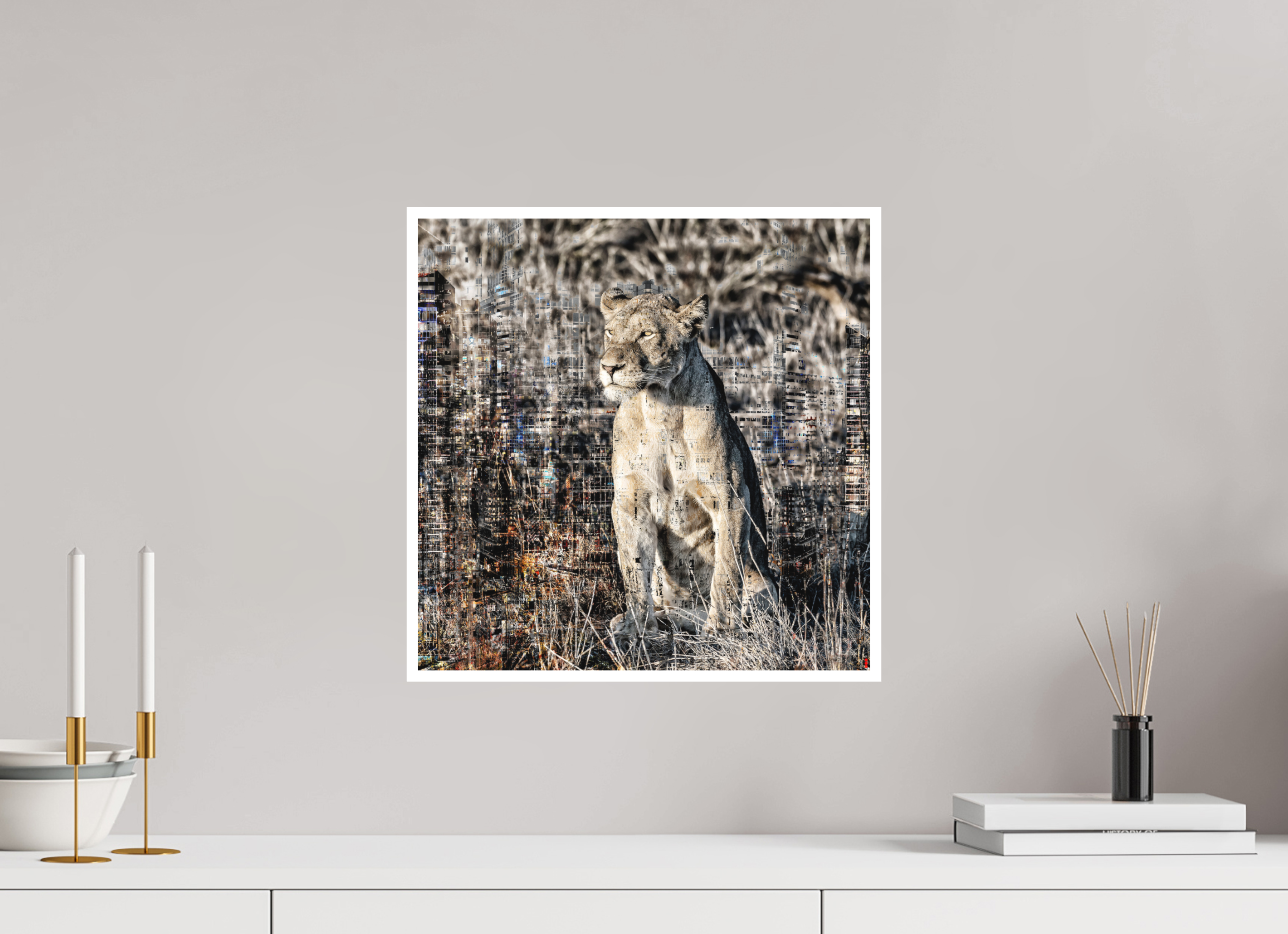 40 x 40 cm, Fine Art Print Hahnemühle William Turner RED³ WC Adwoa II