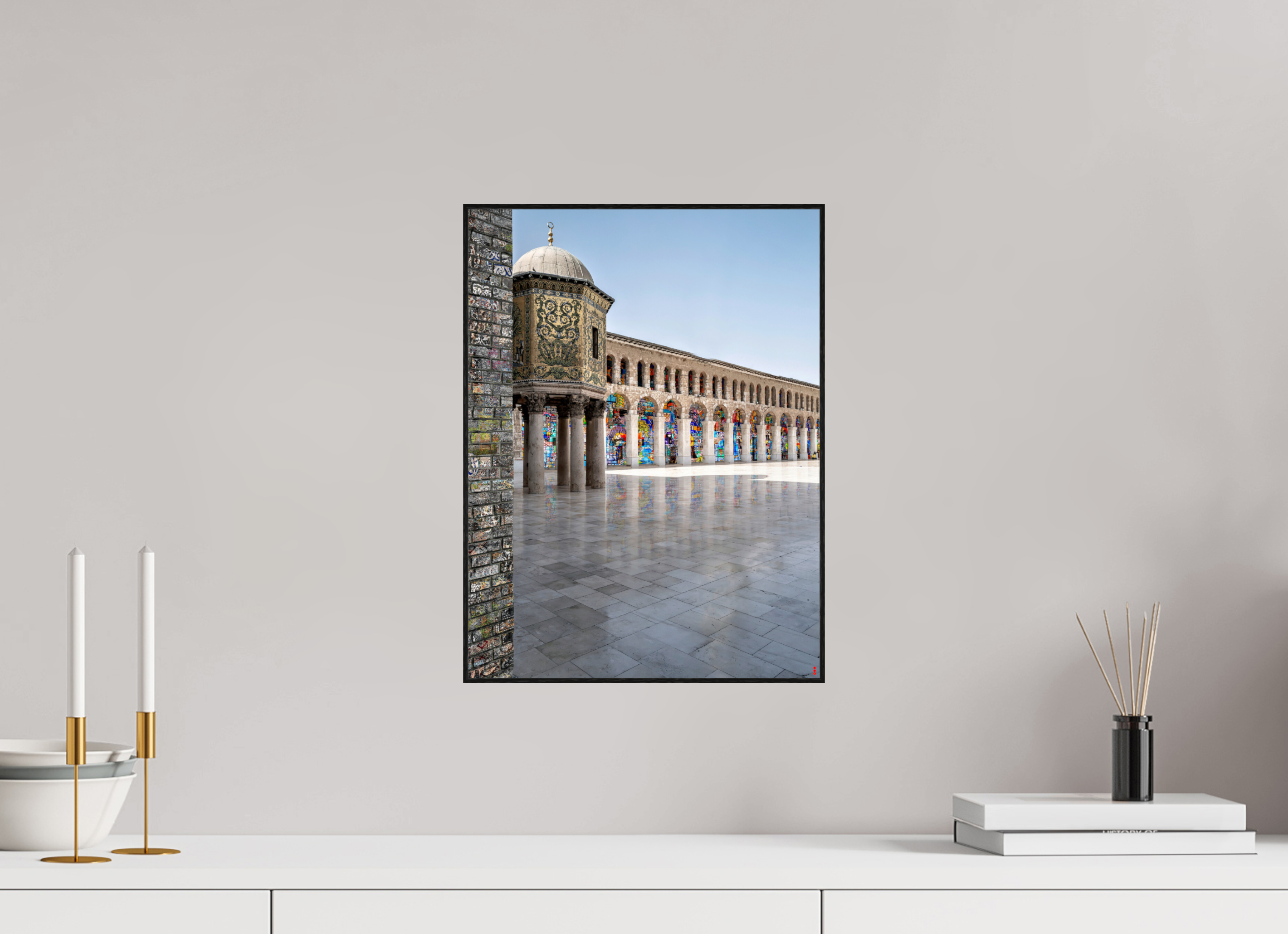 30 x 40 cm, Foto in ArtBox aus Massivholz Eiche schwarz RED³ SCSI Mazin III