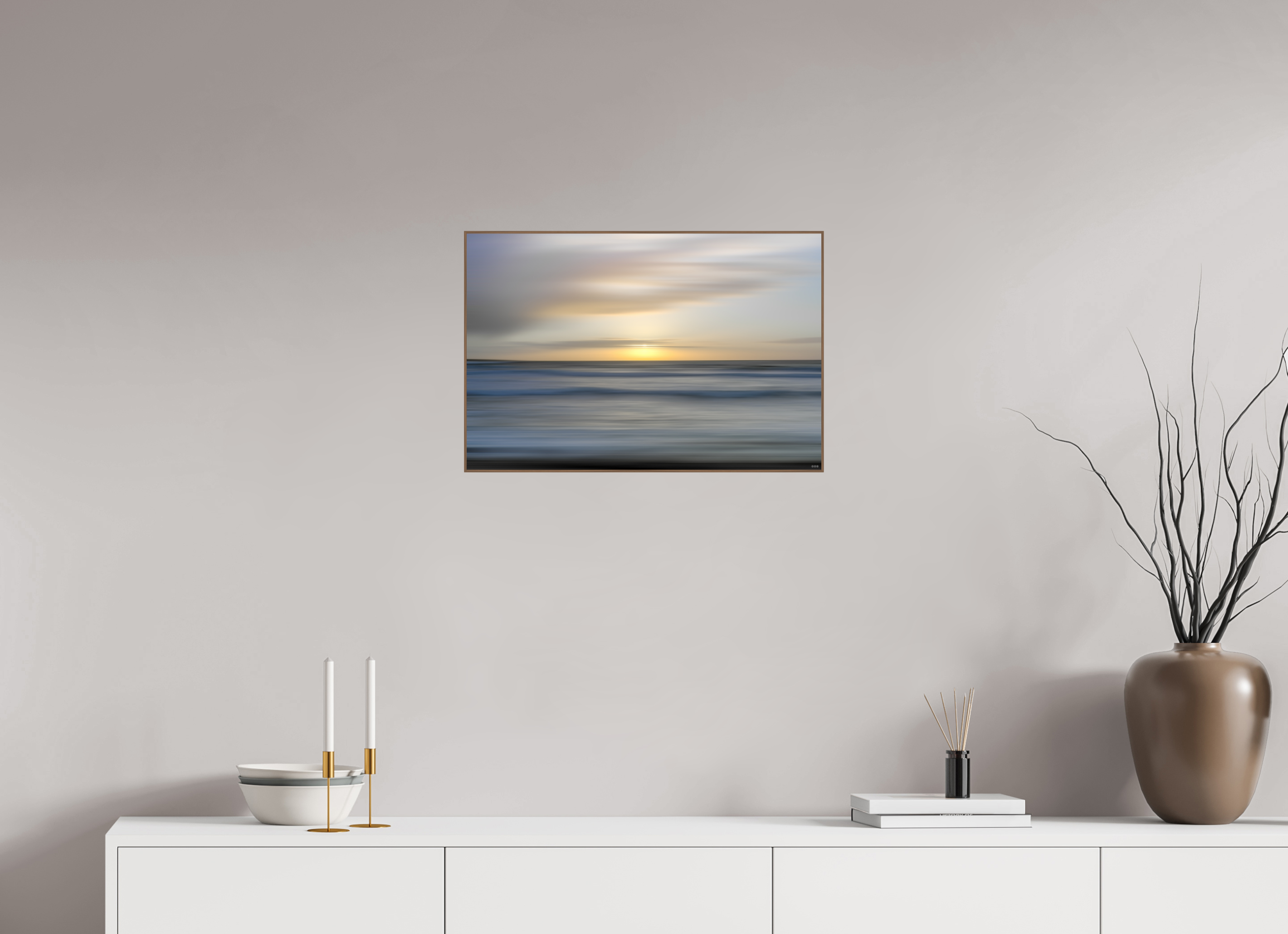 60 x 40 cm, Foto in ArtBox aus Massivholz Nussbaum RED³ PH Salome I