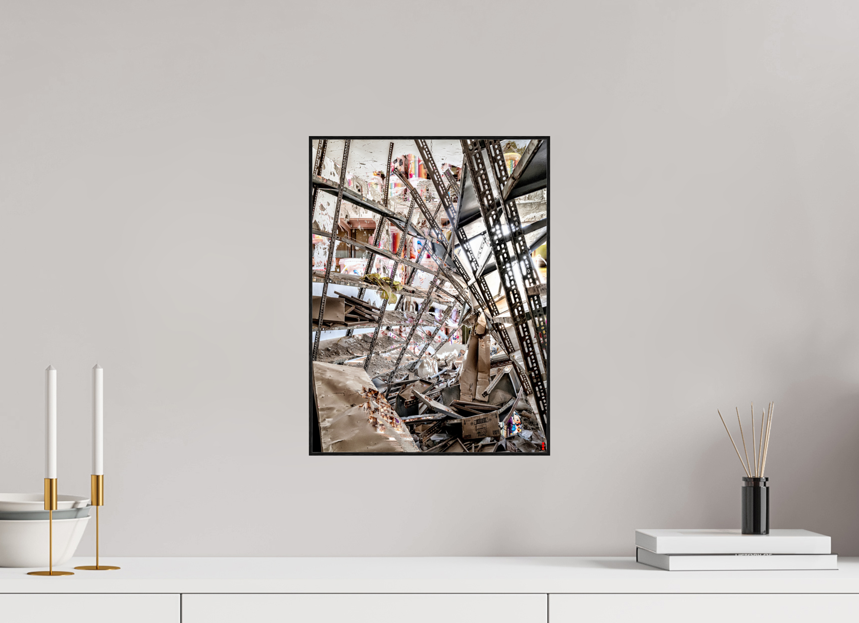 30 x 40 cm, Foto in ArtBox aus Massivholz Eiche schwarz RED³ SCSI Mahira III