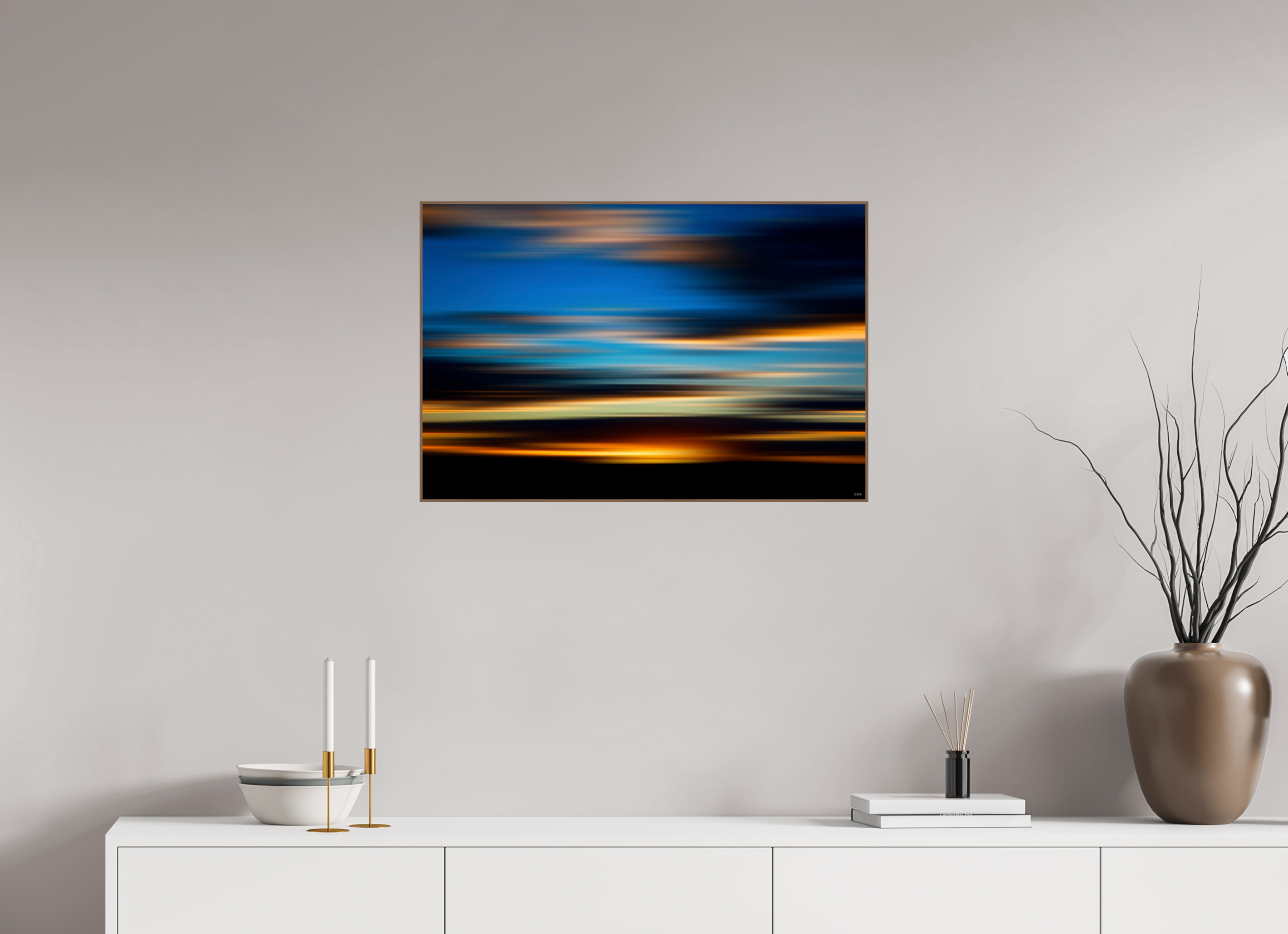 75 x 50 cm, Foto in ArtBox aus Massivholz Nussbaum RED³ PH Nahara I