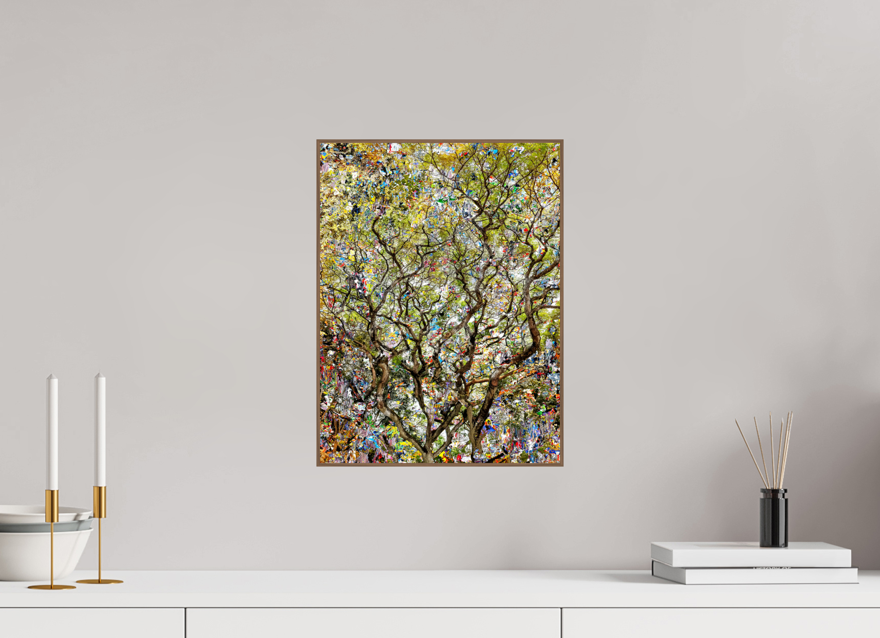 30 x 40 cm, Foto in ArtBox aus Massivholz Nussbaum RED³ HP Shakini III