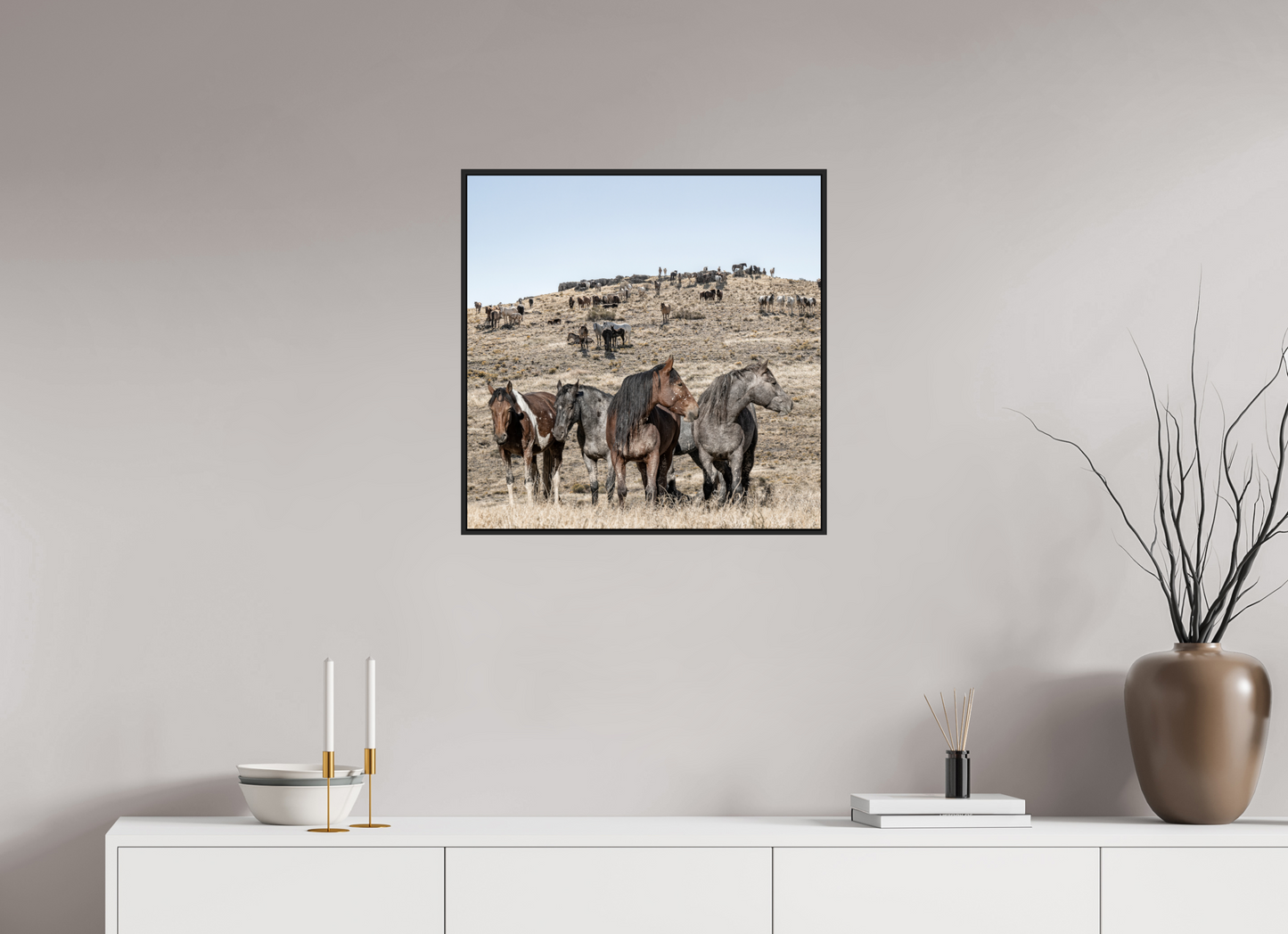 Wild Mustangs Bemossed II