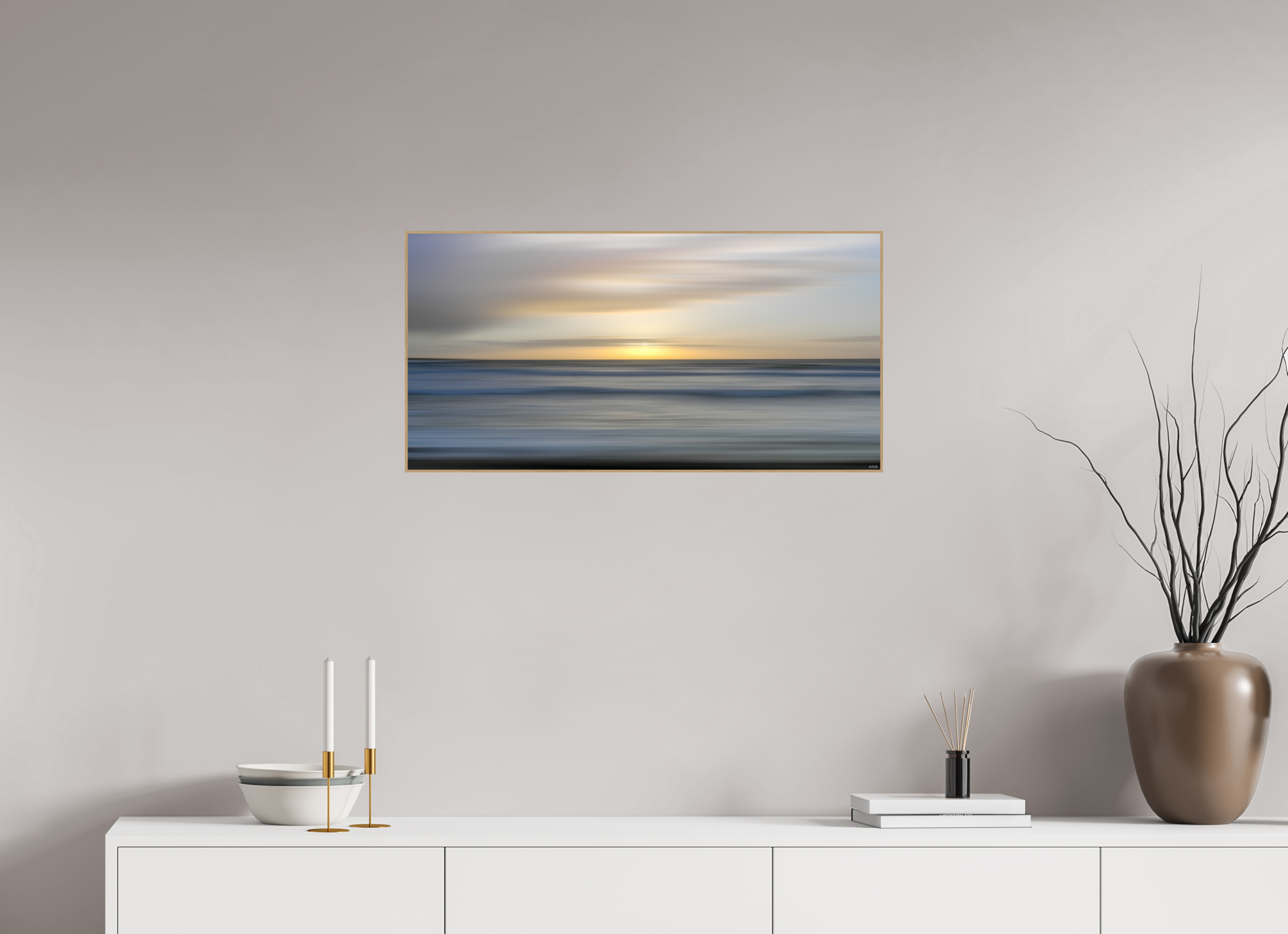 80 x 40 cm, Foto in ArtBox aus Massivholz Eiche natur RED³ PH Salome V