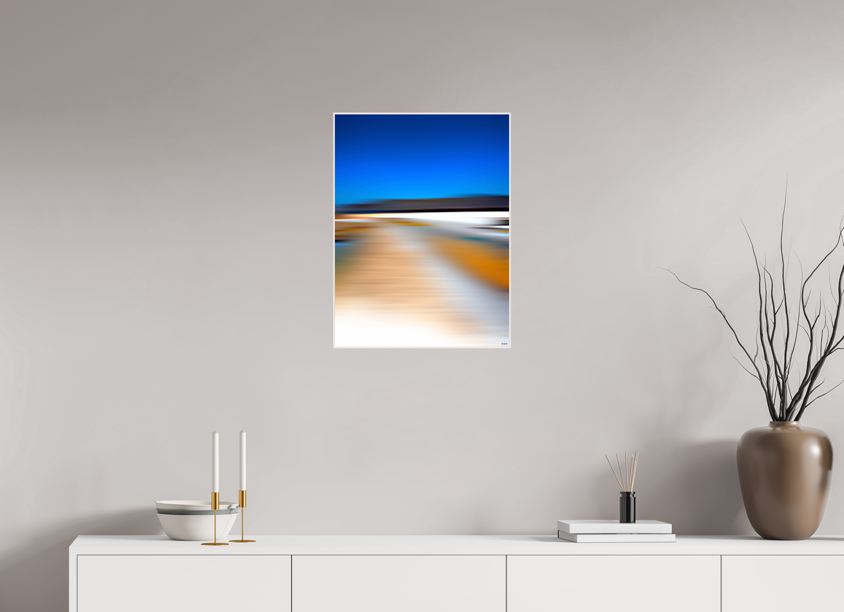 45 x 60 cm, Foto in ArtBox aus Massivholz Ahorn weiß RED³ PH Antankara III