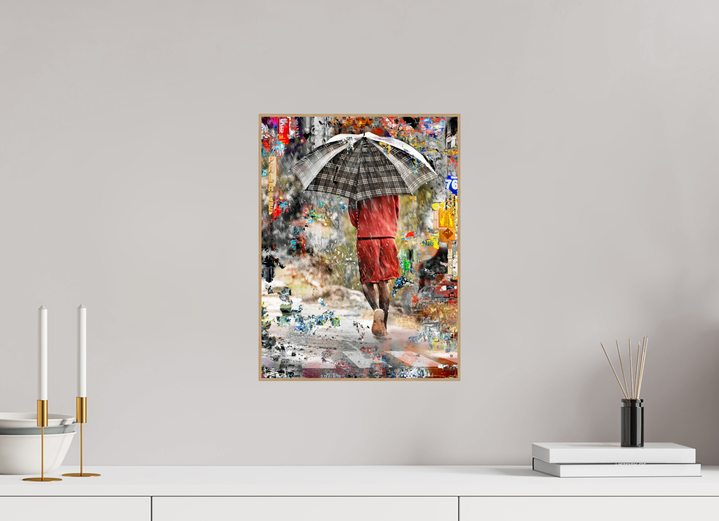 30 x 40 cm, Foto in ArtBox aus Massivholz Eiche natur RED³ HP Wash III