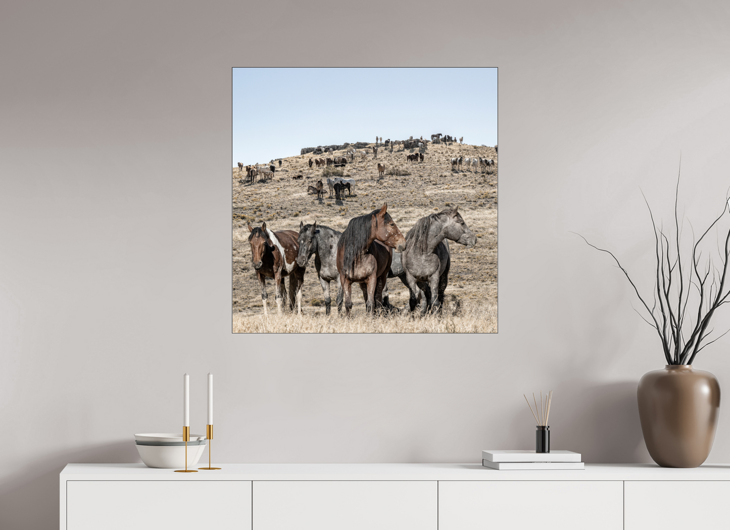 Wild Mustangs Bemossed II