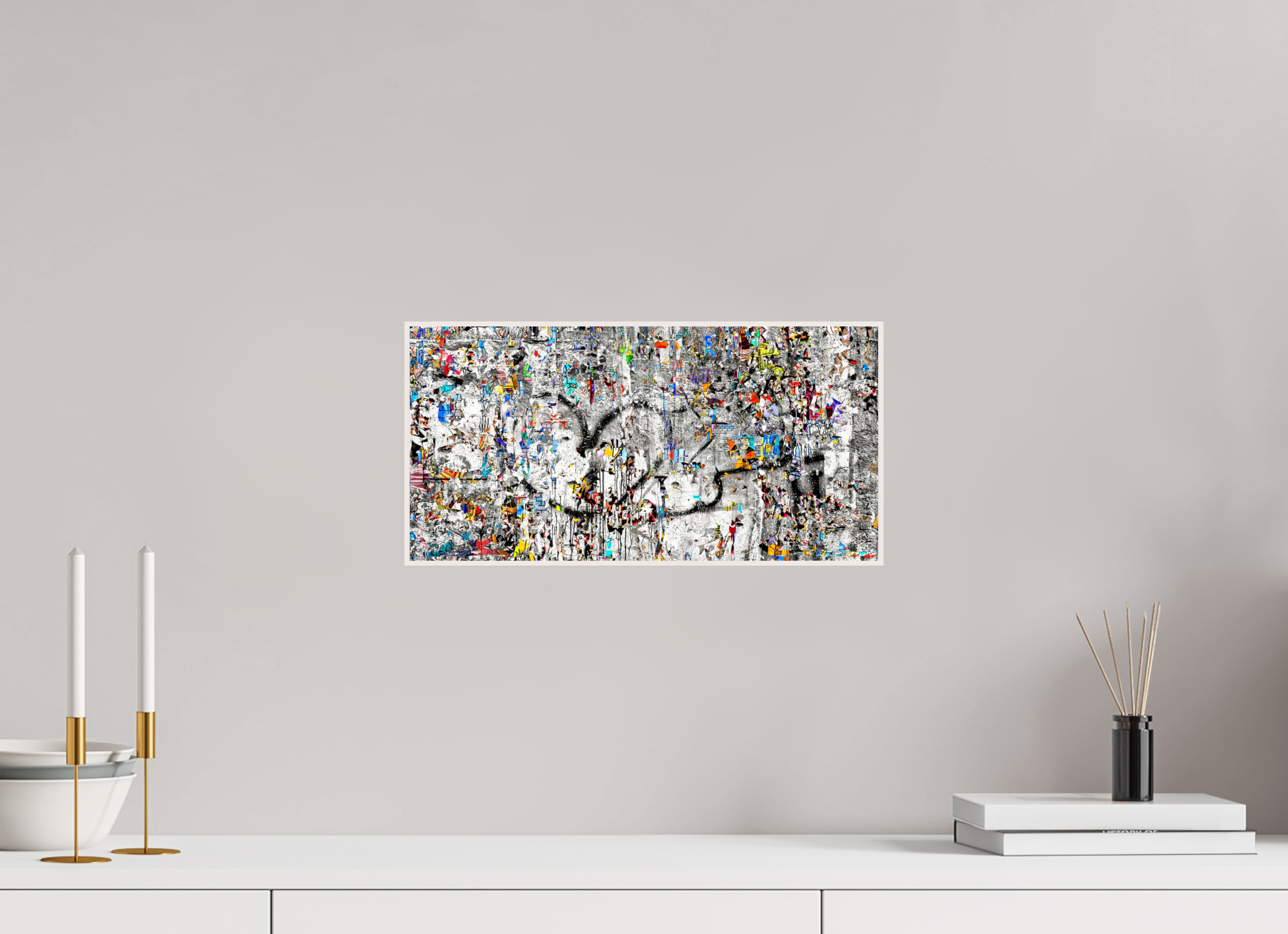 40 x 20 cm, Foto in ArtBox aus Massivholz Ahorn weiß RED³ SCSI Mu&