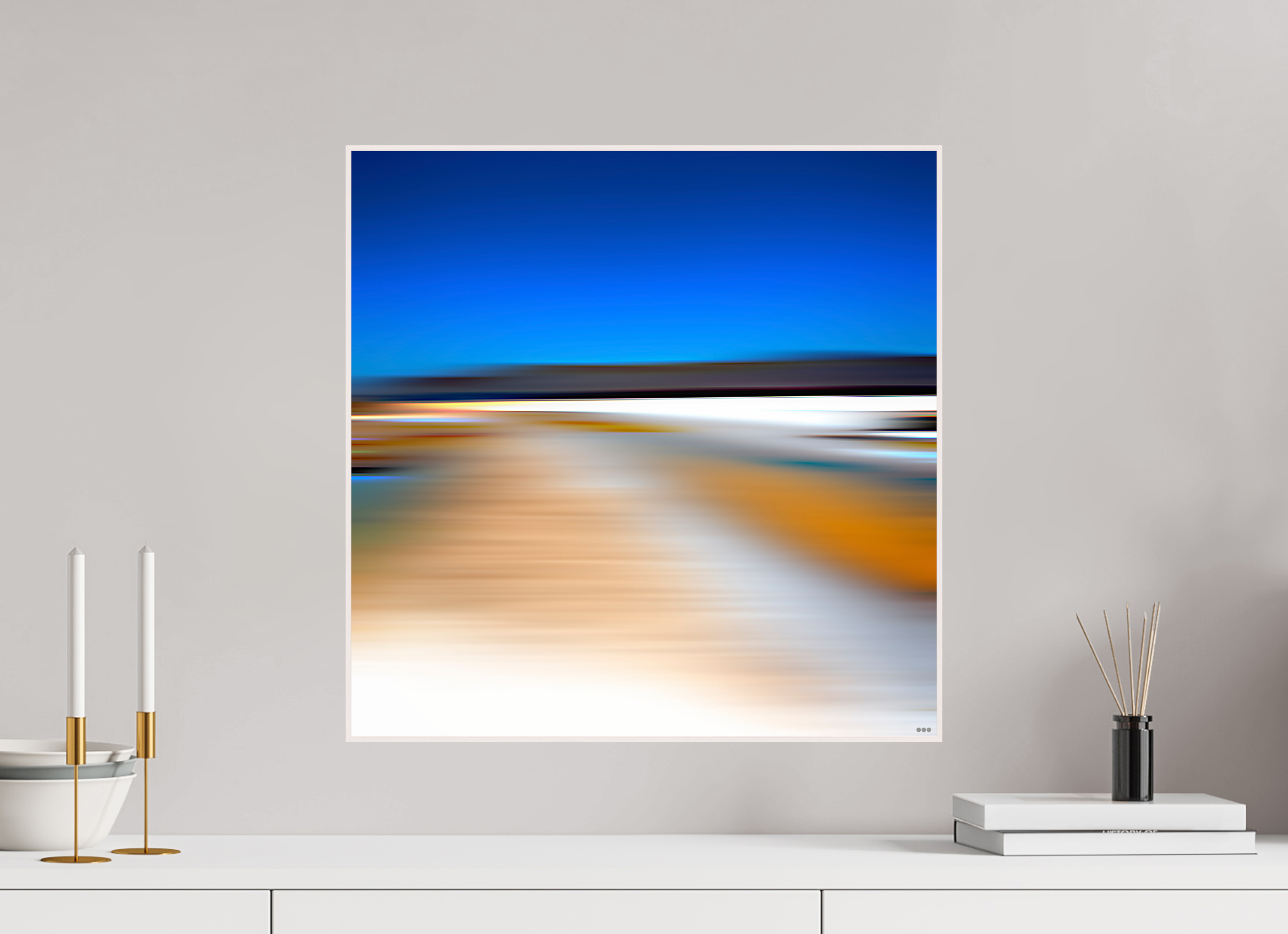 50 x 50 cm, Foto in ArtBox aus Massivholz Ahorn weiß RED³ PH Antankara II