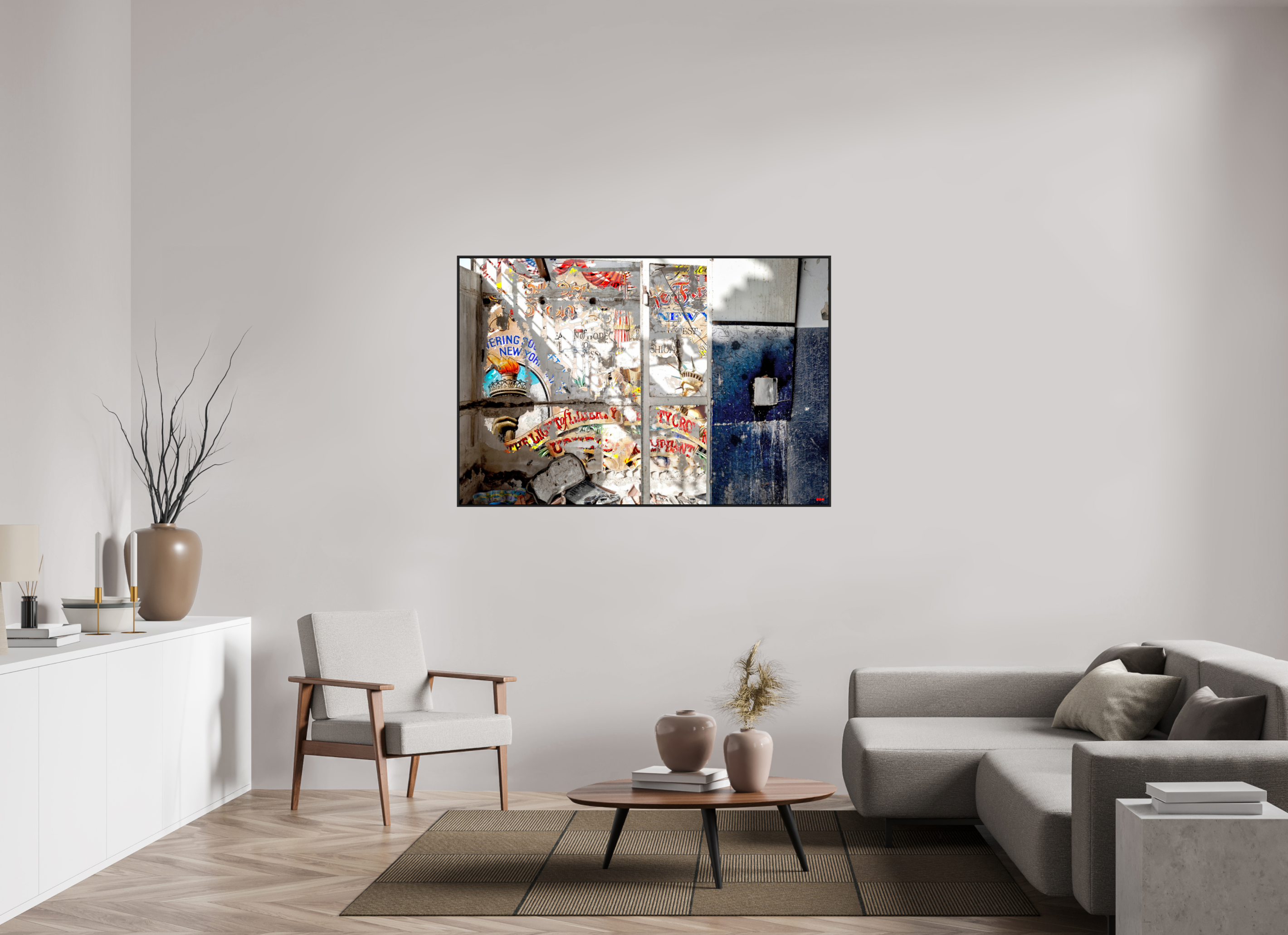 150 x 100 cm, Schattenfugen-Rahmen schwarz & 2mm Acrylglas FA SCSI Malahat I