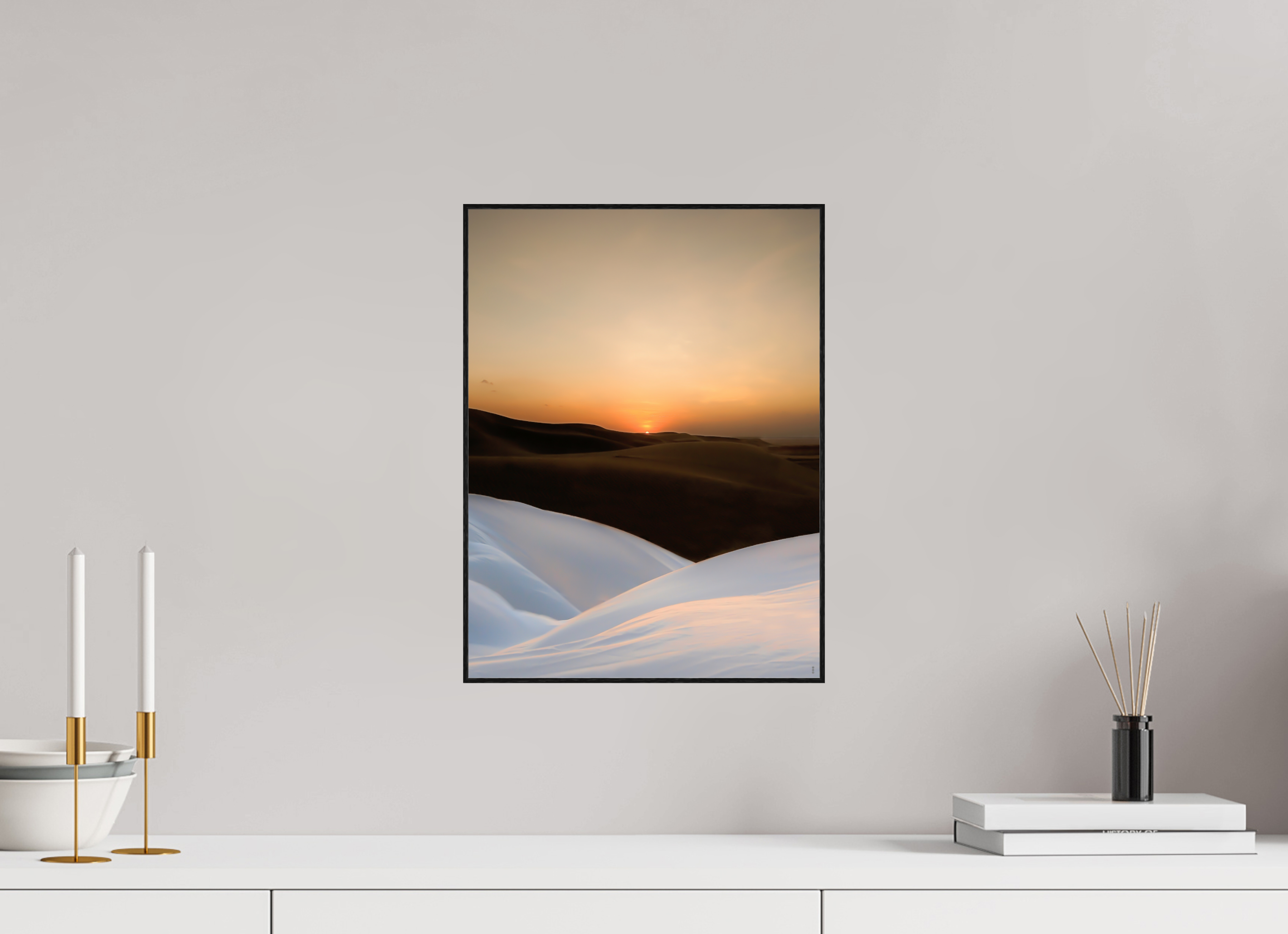 30 x 40 cm, Foto in ArtBox aus Massivholz Eiche schwarz RED³ PH Amirah III
