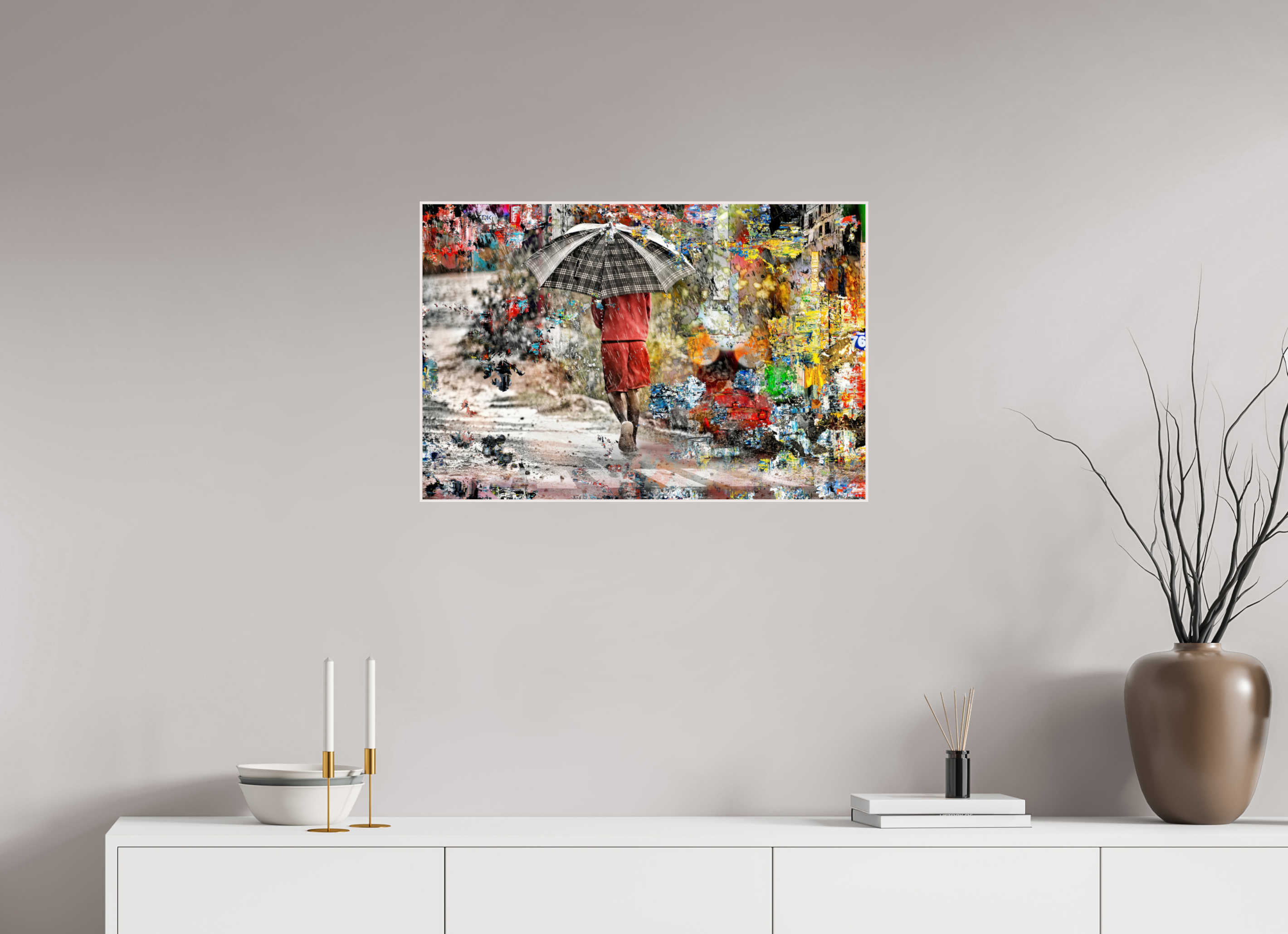 75 x 50 cm, Foto in ArtBox aus Massivholz Ahorn weiß RED³ HP Wash I